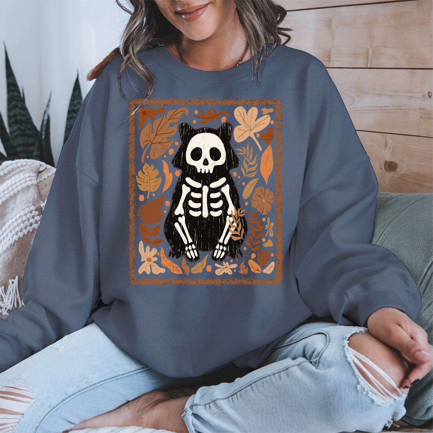 Halloween raccoon floral halloween shirt