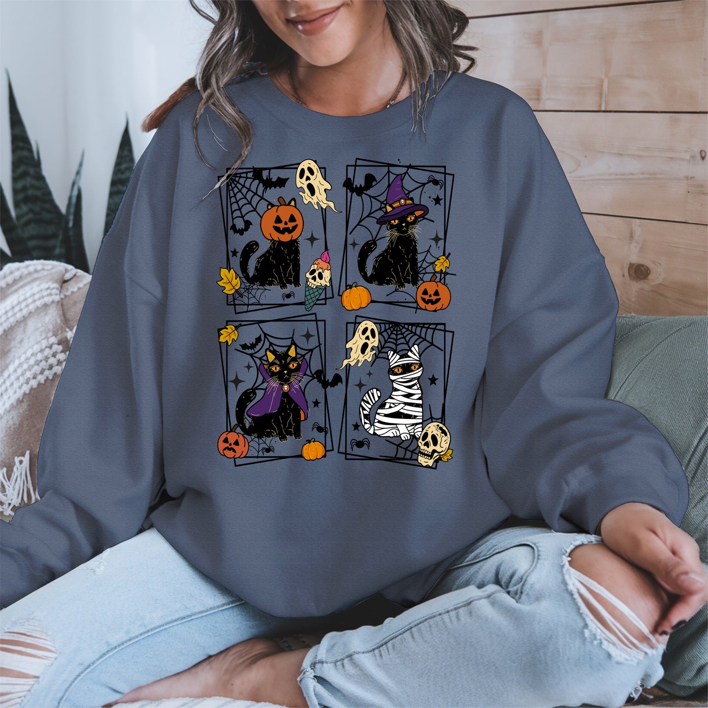 Black Cat Halloween shirt and hoodie