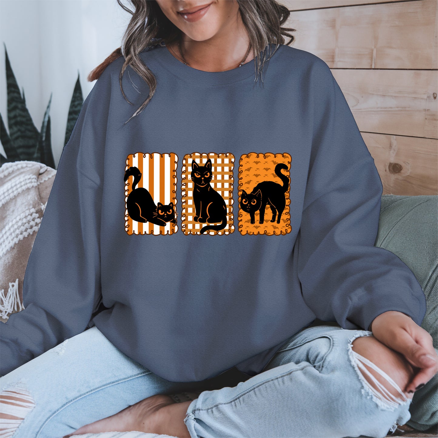 Black Cat Halloween shirt and sweatshirt