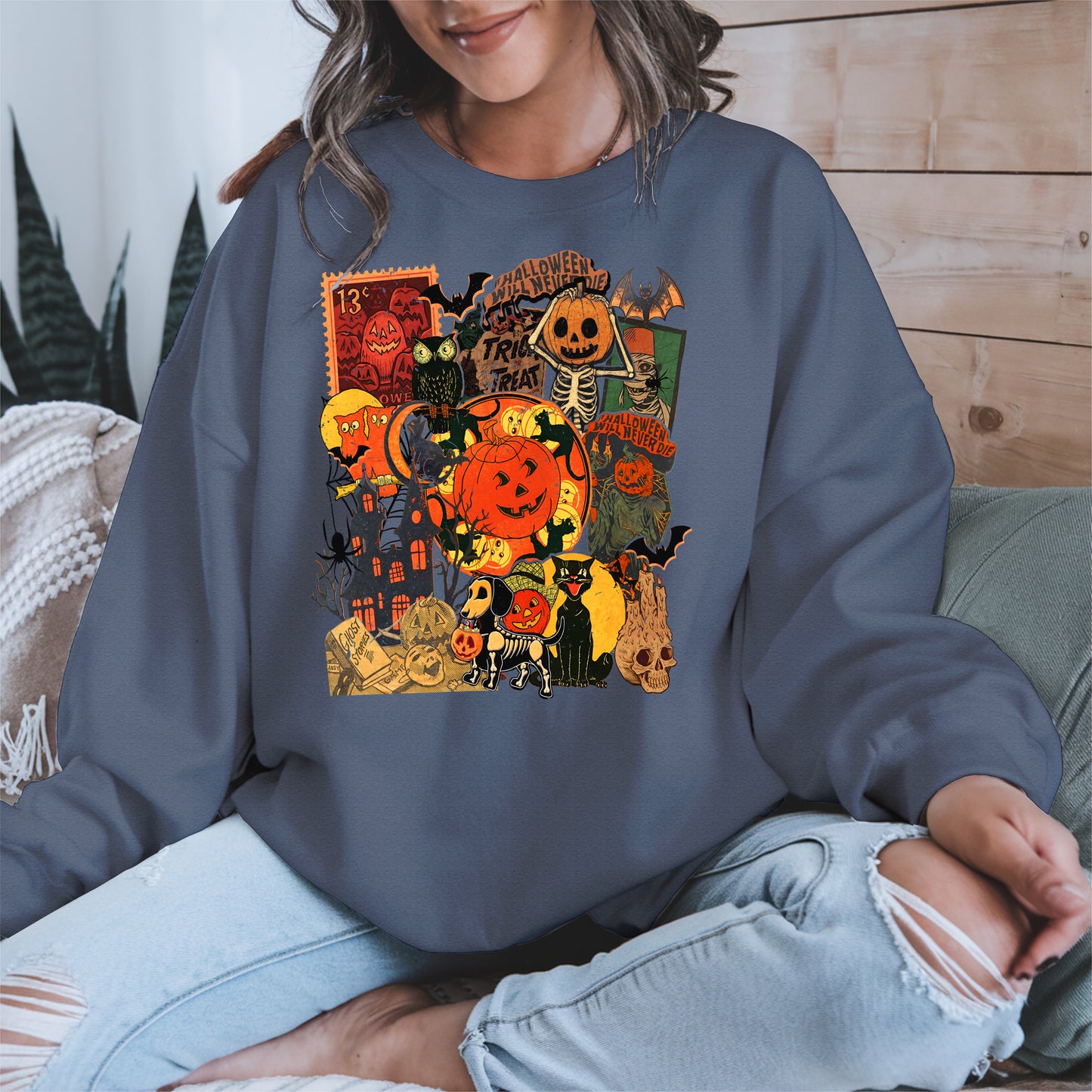 Collage Halloween shirt and hoodie