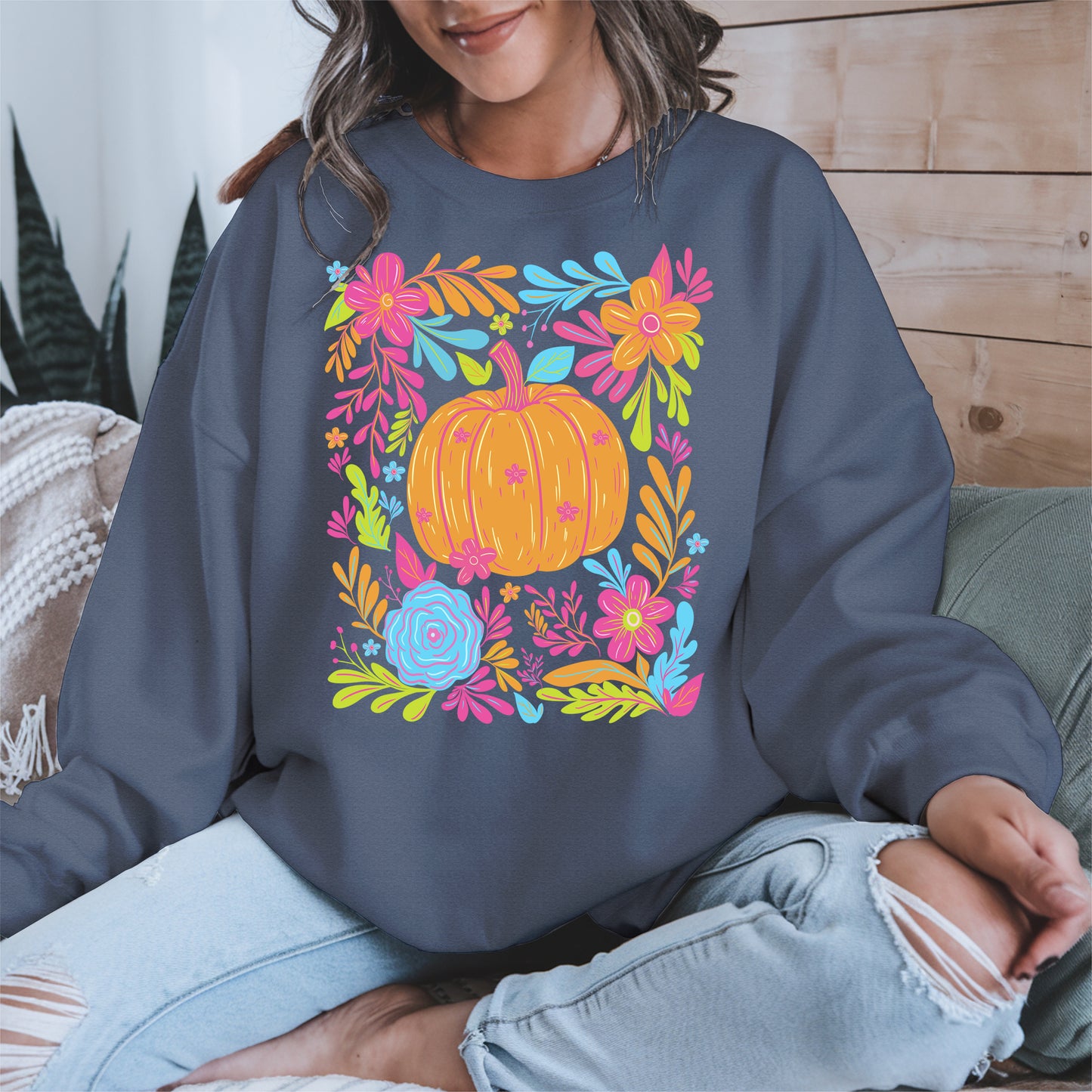 Neon Pumpkin halloween shirt