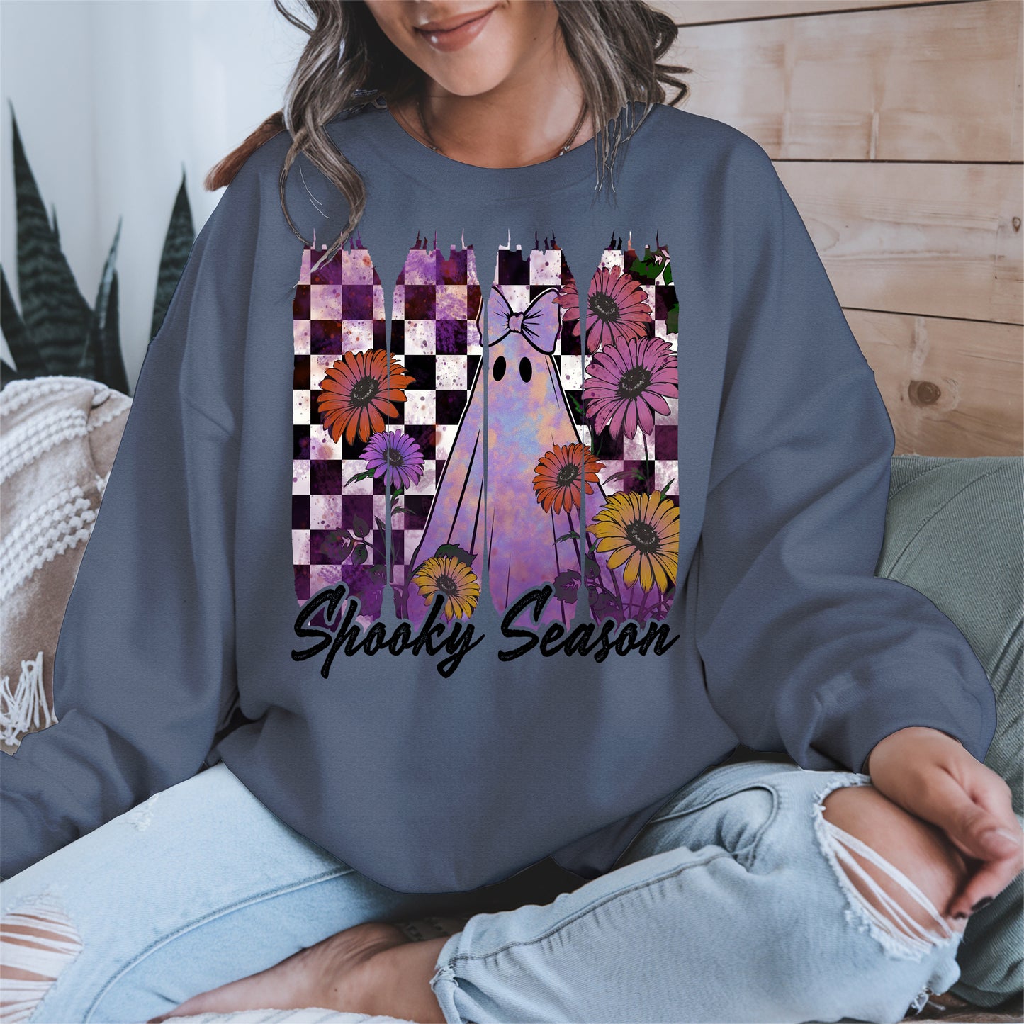 Floral Ghost Halloween shirt