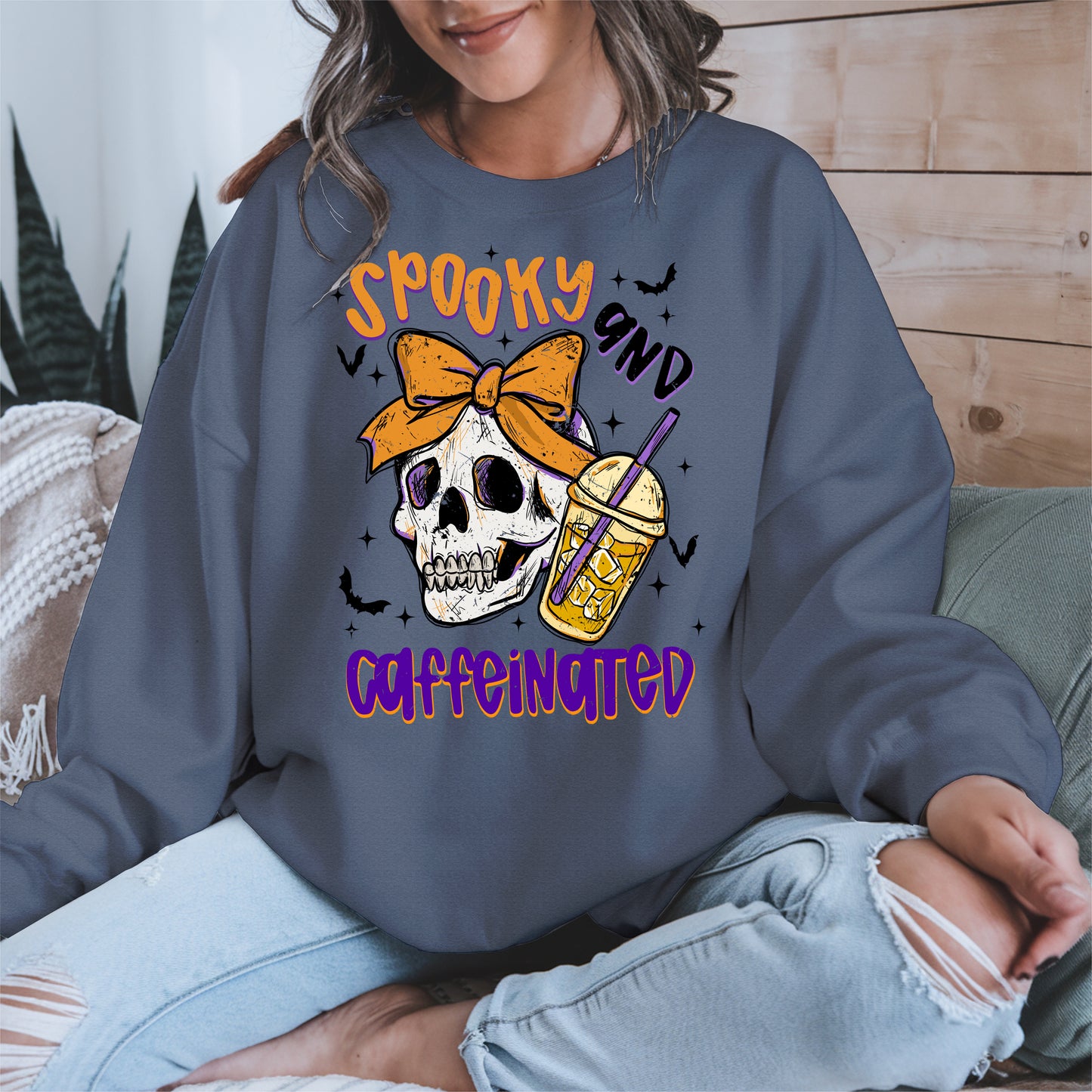 Spooky and Caffeinated halloween shirt