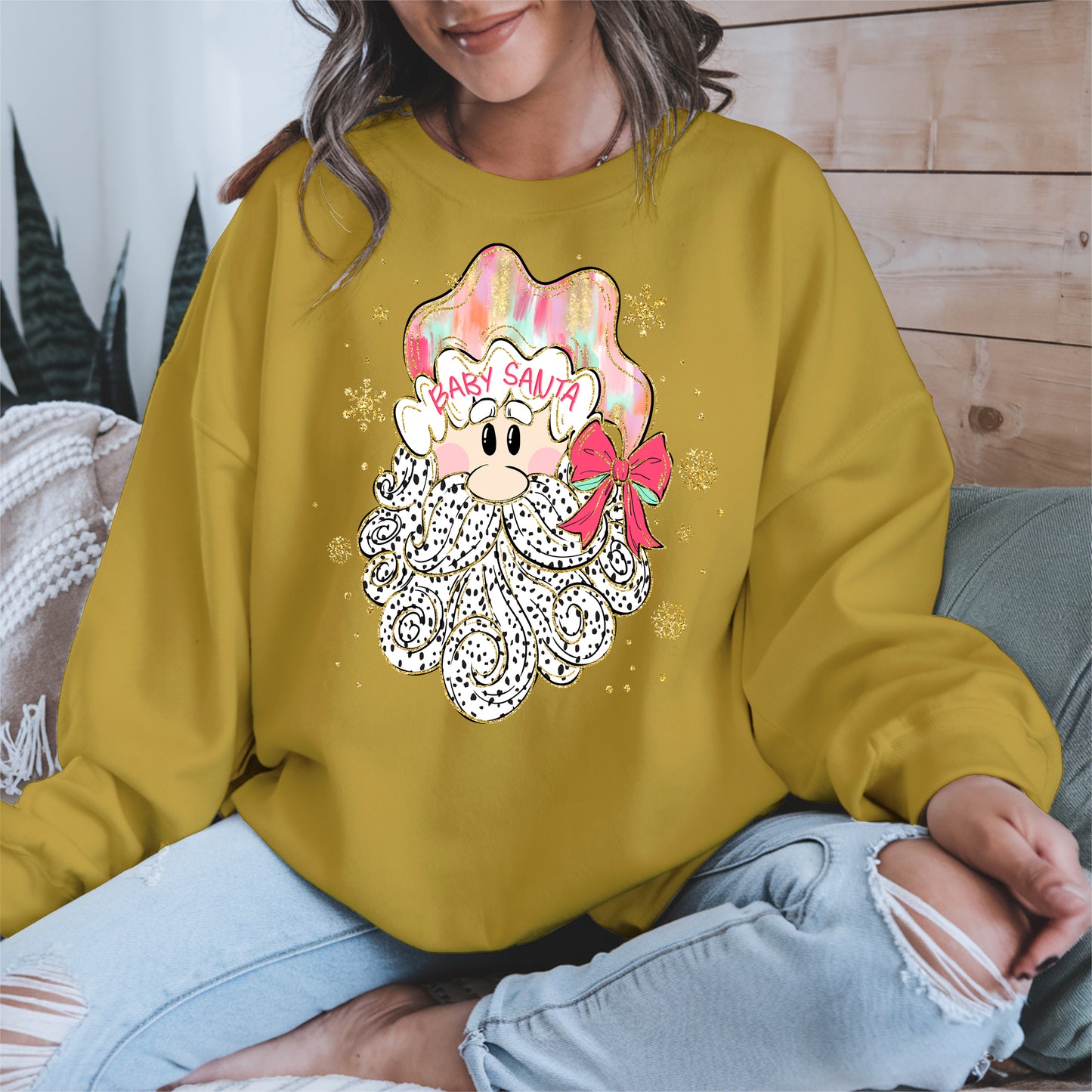 Santa Baby Shirt, Cute Christmas Sweatshirt, Hoodie