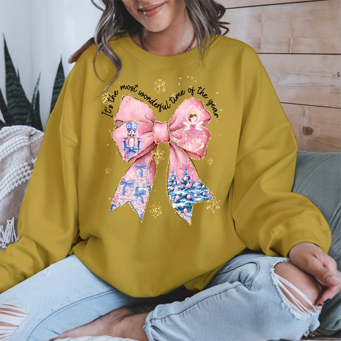 It is the Most Wonderful Time Christmas Bow Shirt