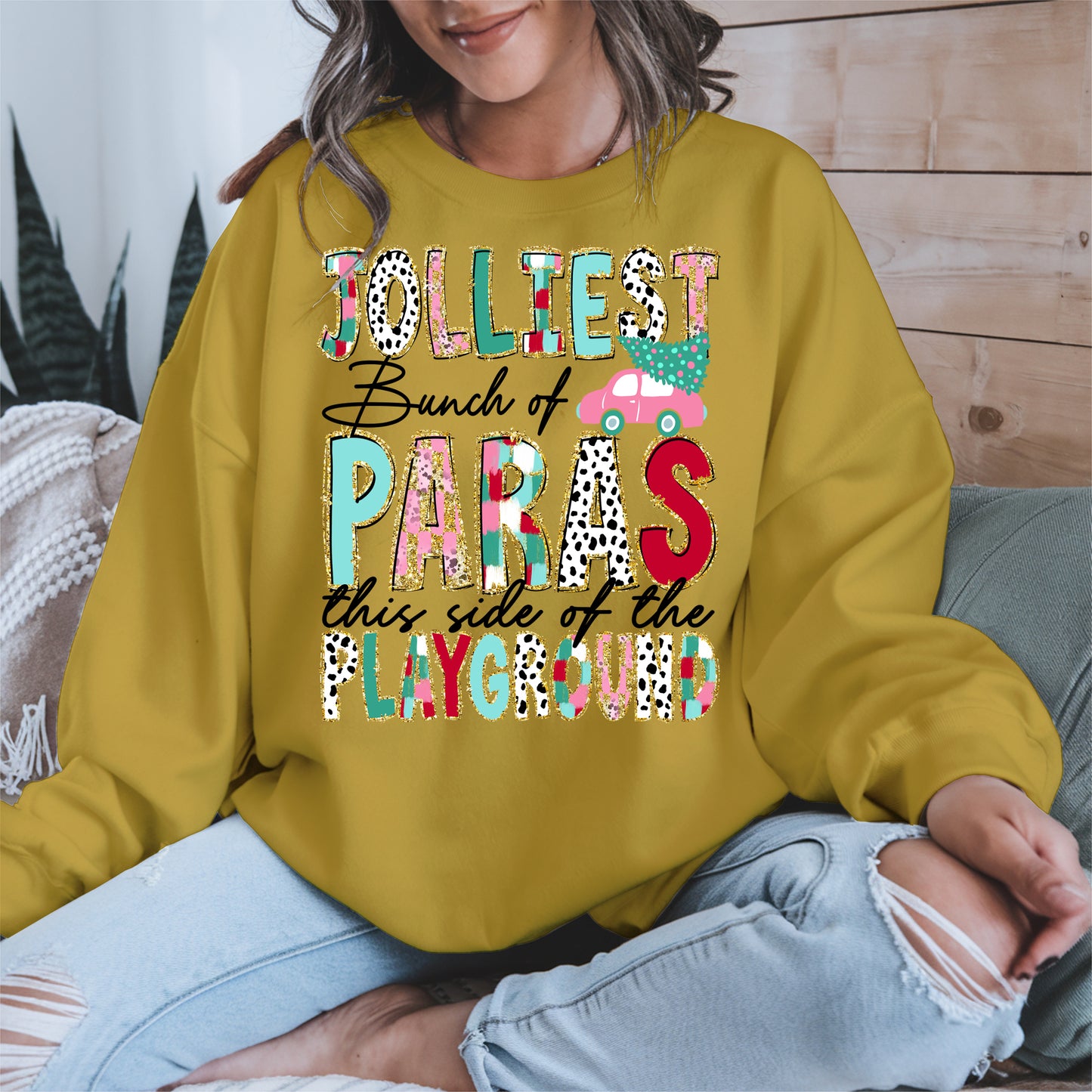 Jolliest Bunch of Teachers Christmas Shirt