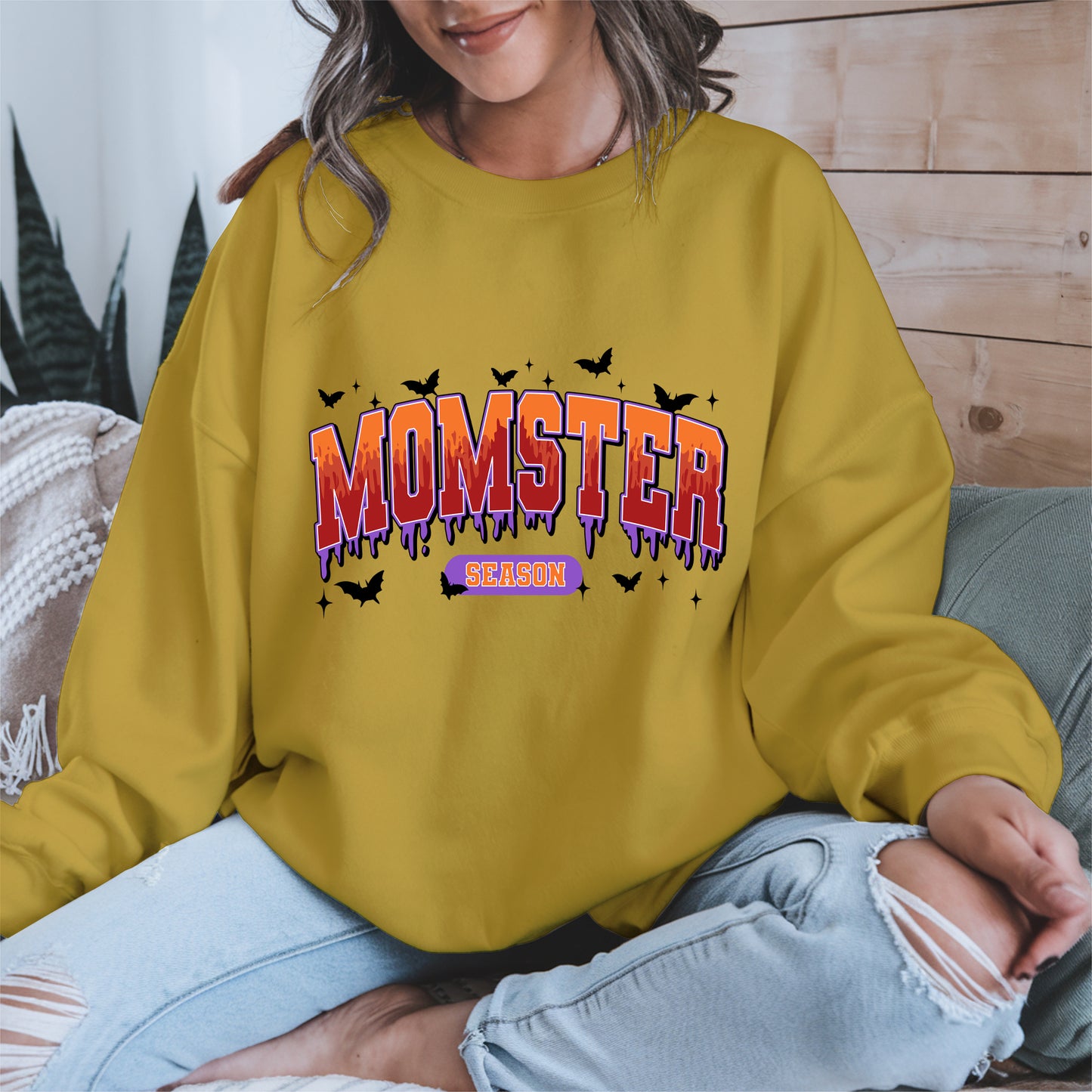 Momster Season Shirt Hoodie Sweatshirt for Halloween Moms