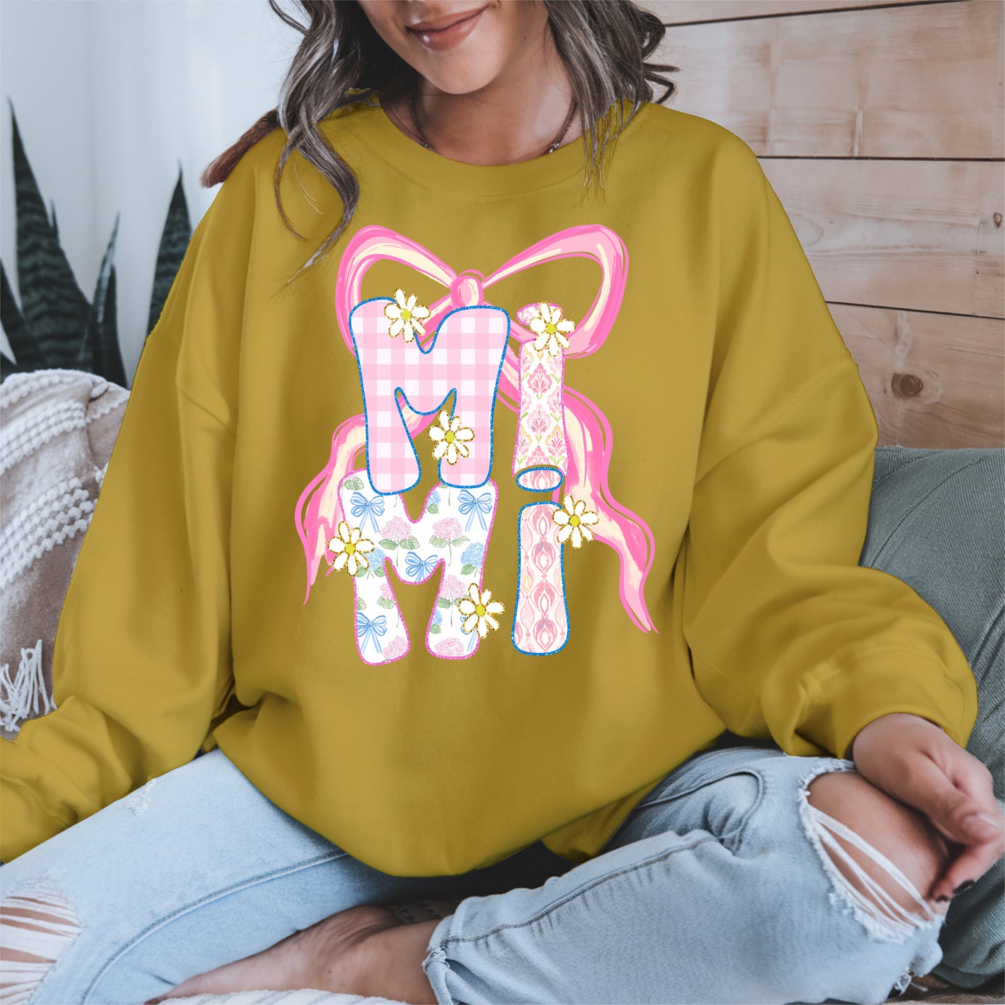 Cute MIMI Shirt Mother Tee Hoodie Sweatshirt Gift for Grandma