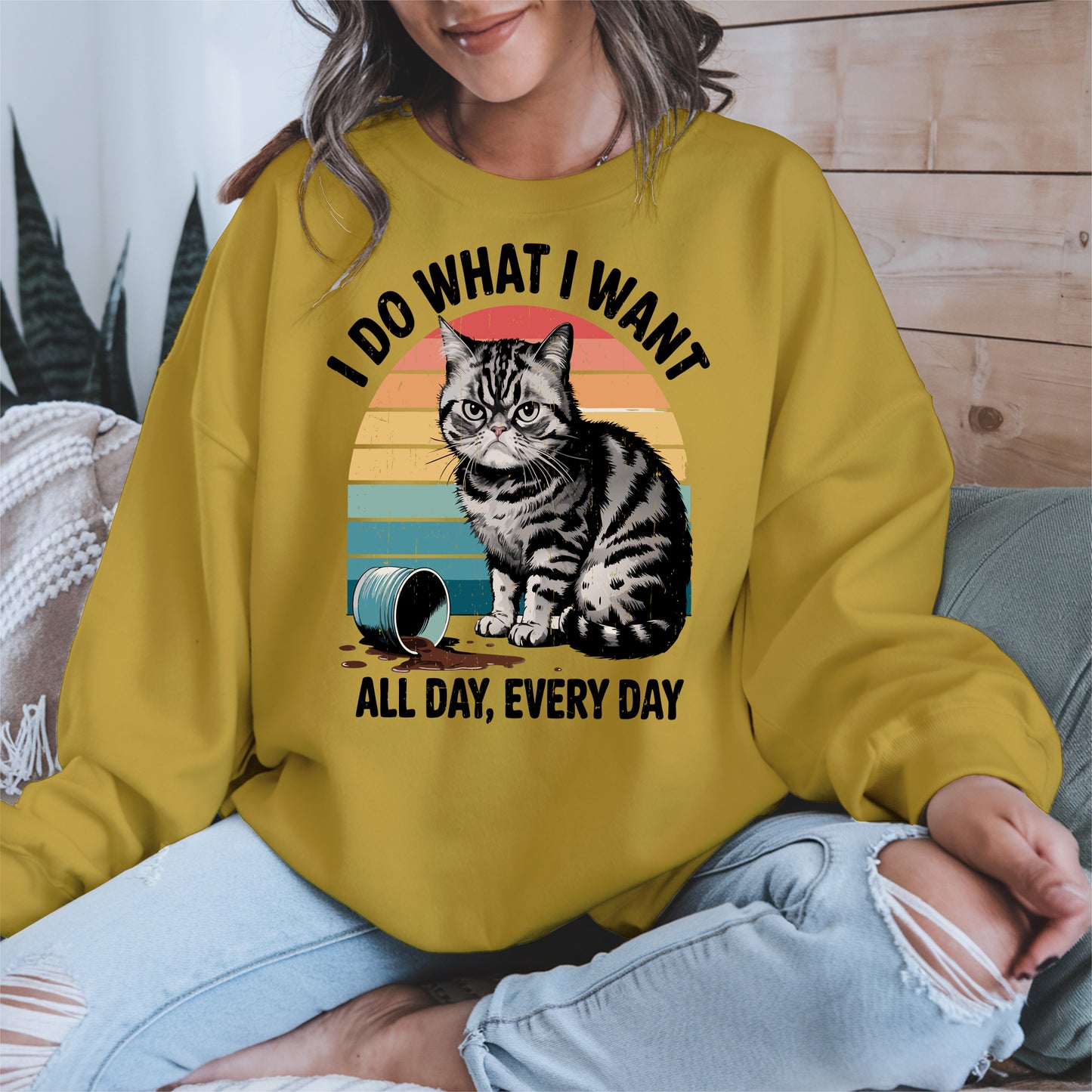 I Do What I Want Angry Cat Shirt Hoodie Sweatshirt