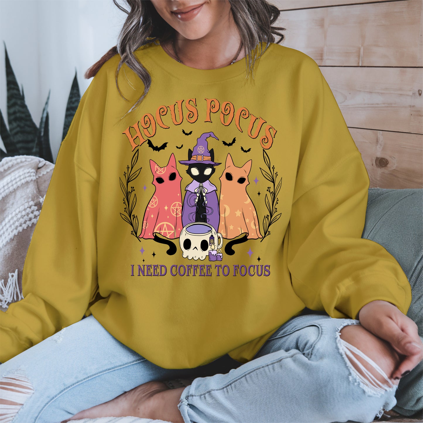 Hocus Pocus Coffee Cat Shirt