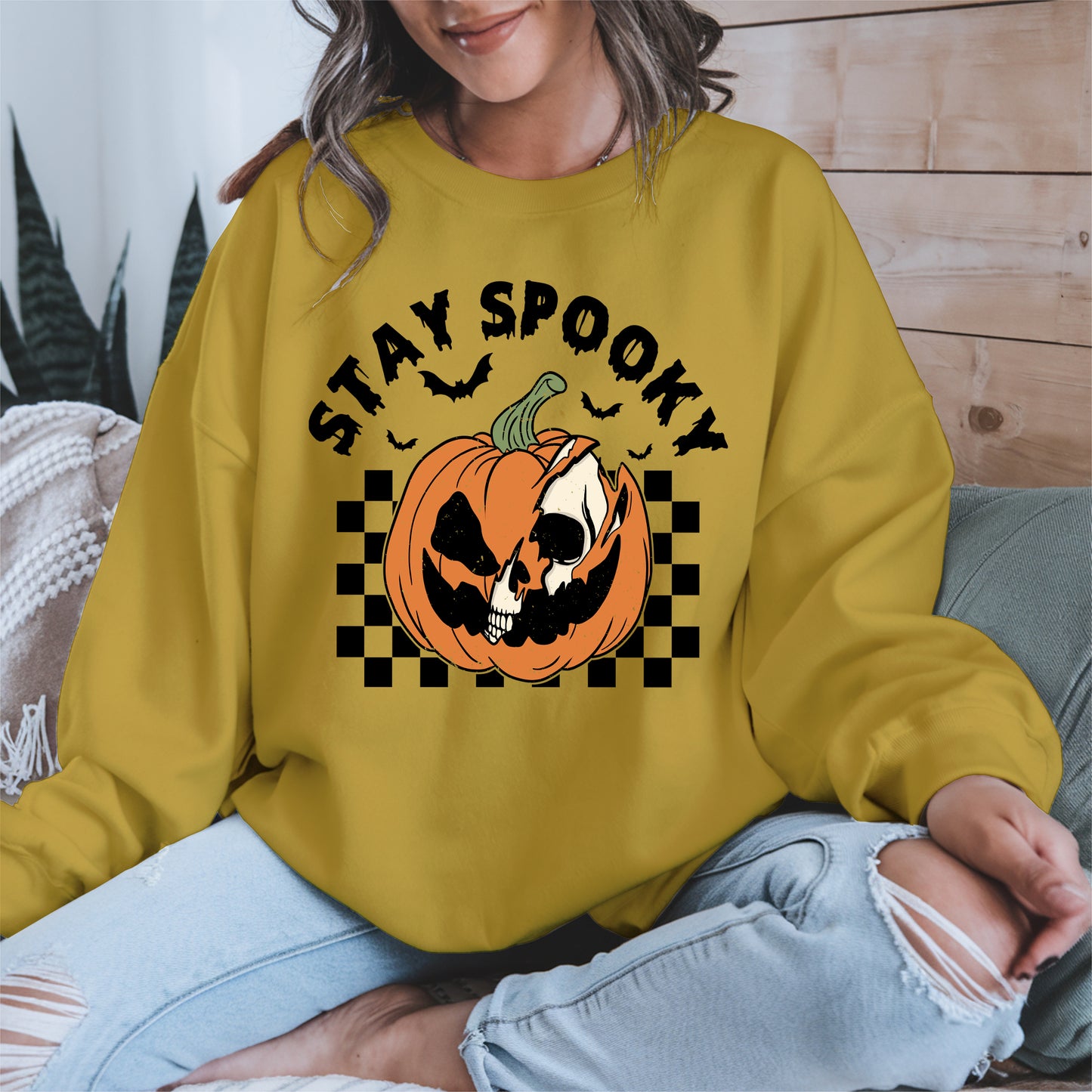 Creepy Skull Pumpkin Halloween Shirt