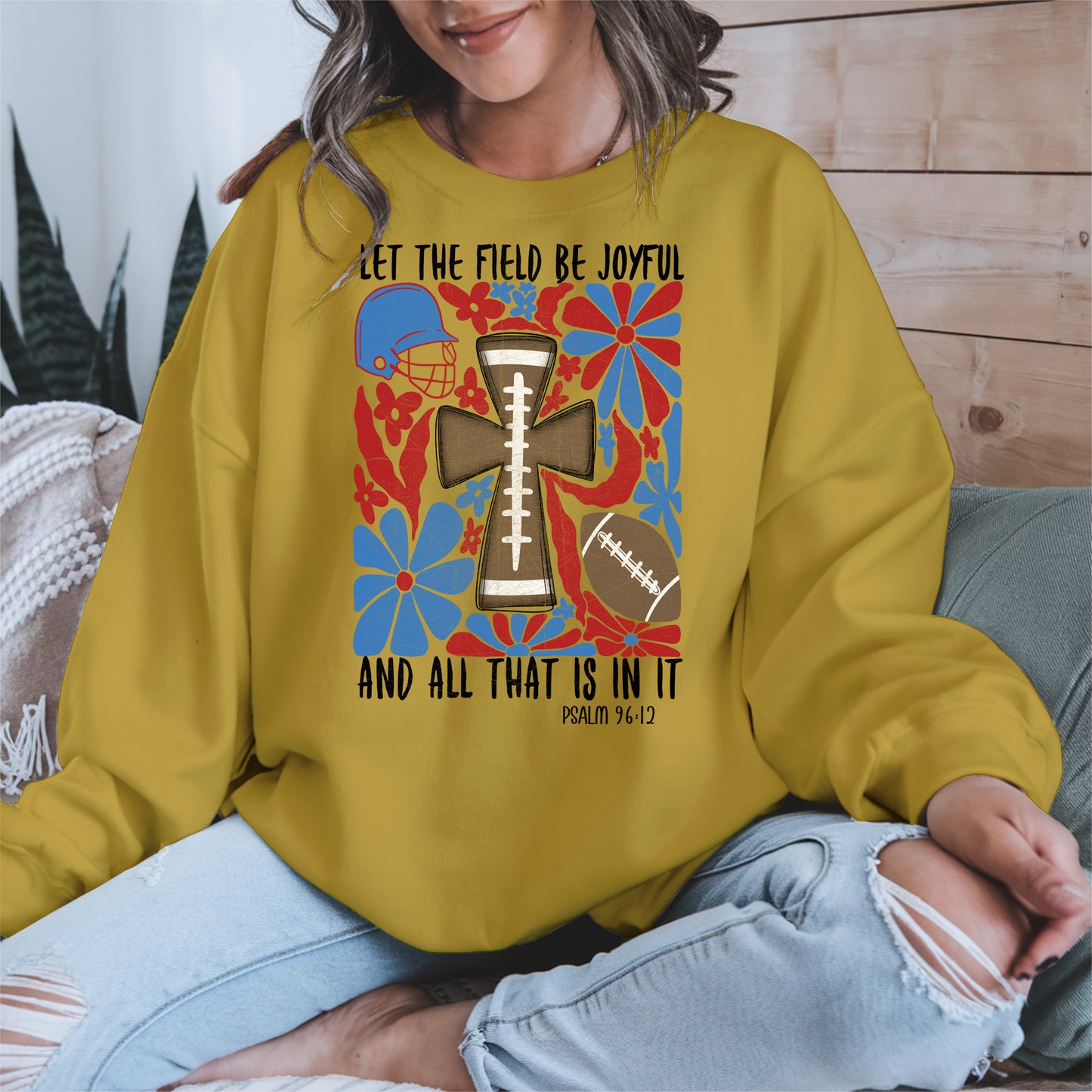 Faith Football Shirt Sport Tee Hoodie Sweatshirt Gift for Fans