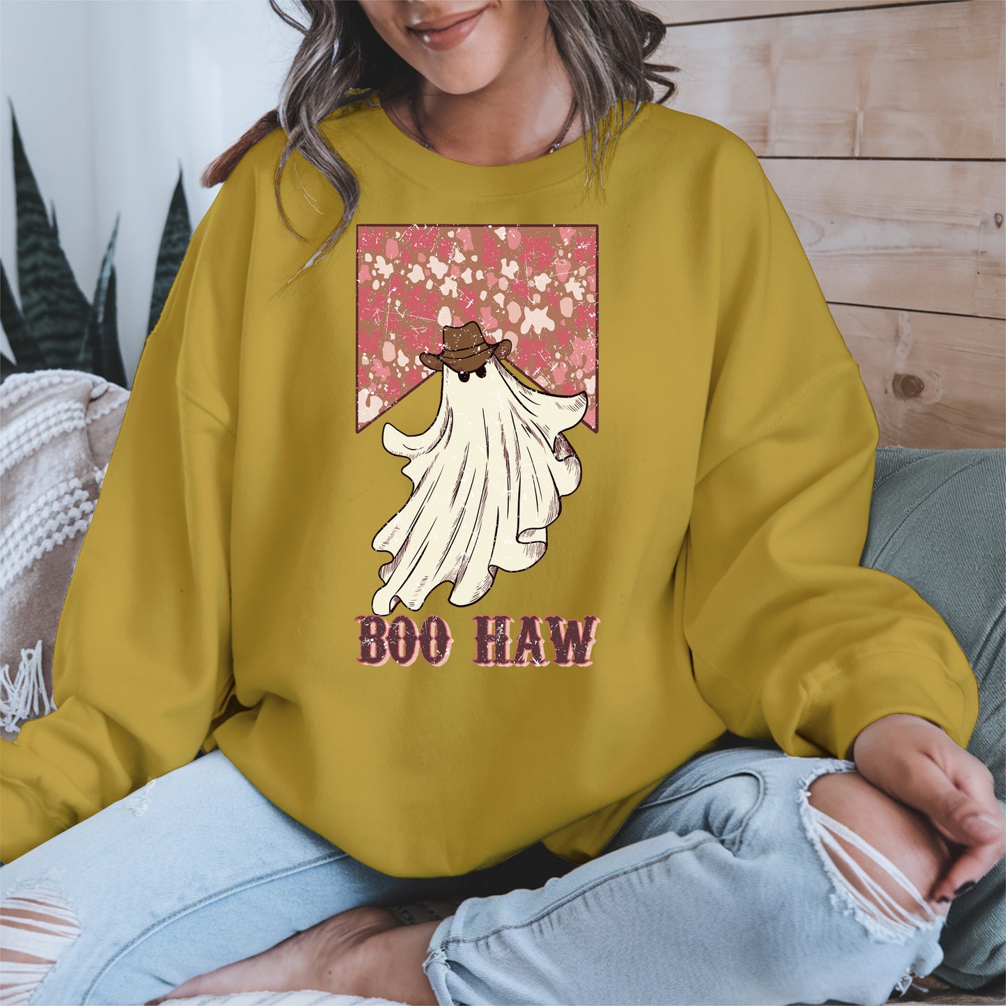 Boo Haw Western Ghost Cowgirl Tee