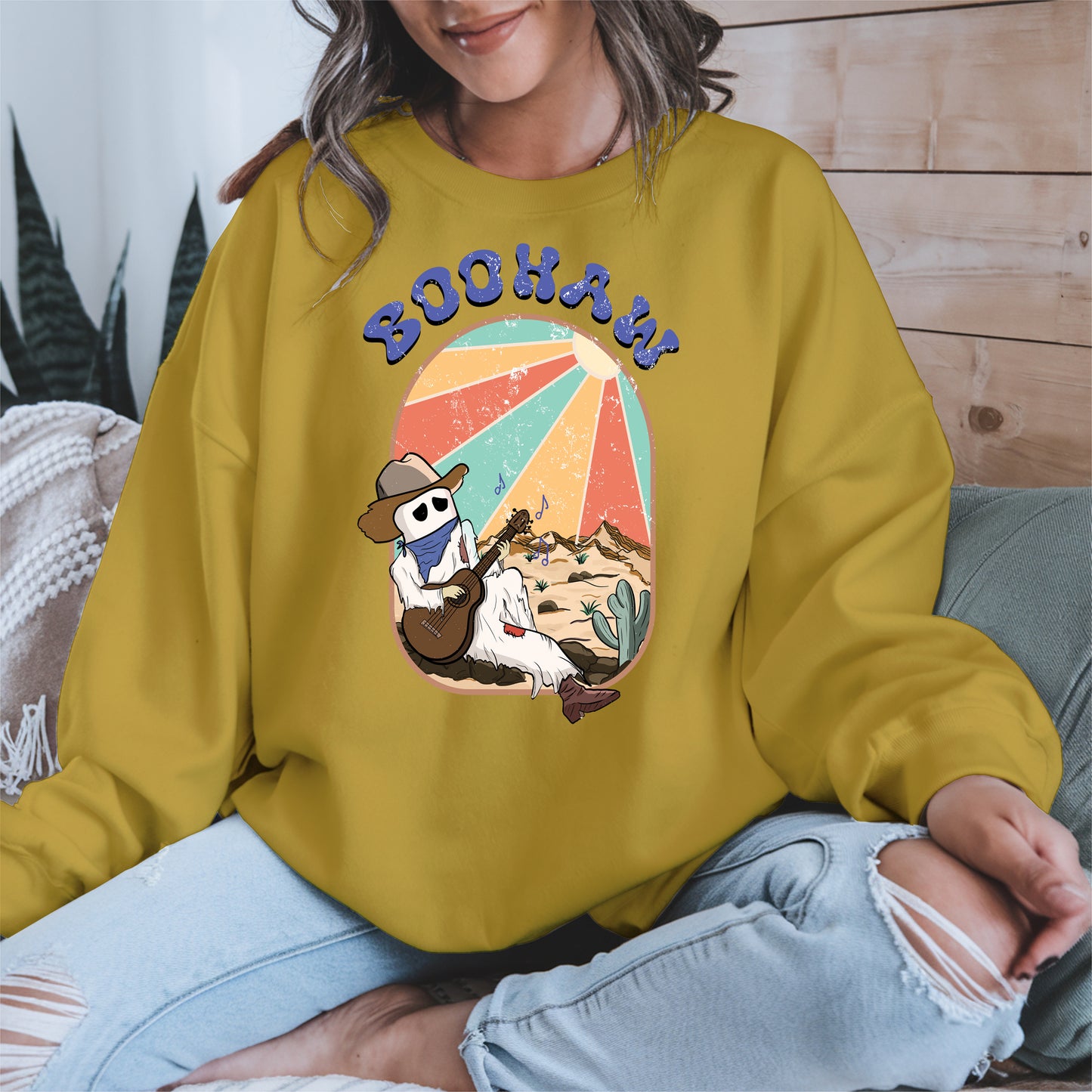 Boohaw Singing Ghost Western Tee