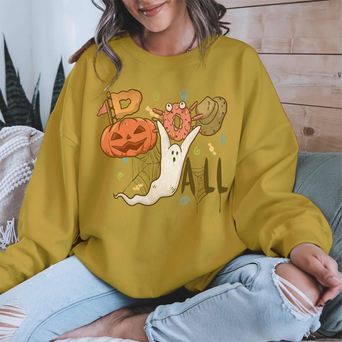 Boo Yall Cute Halloween Fall Tee