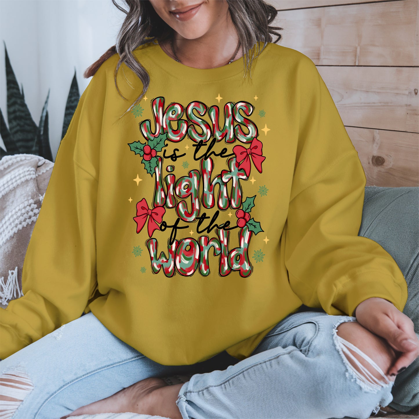 Jesus Light of the World Christmas Shirt