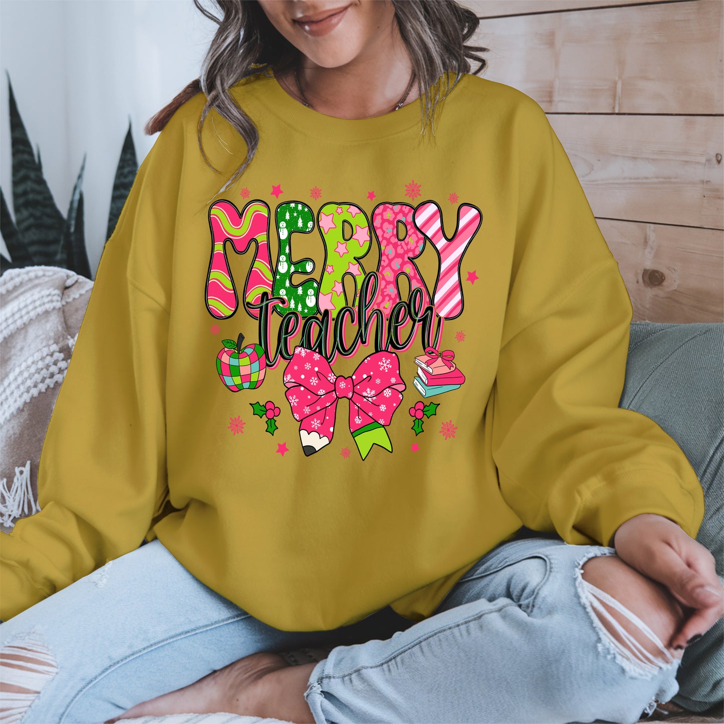 Merry Teacher Christmas Shirt
