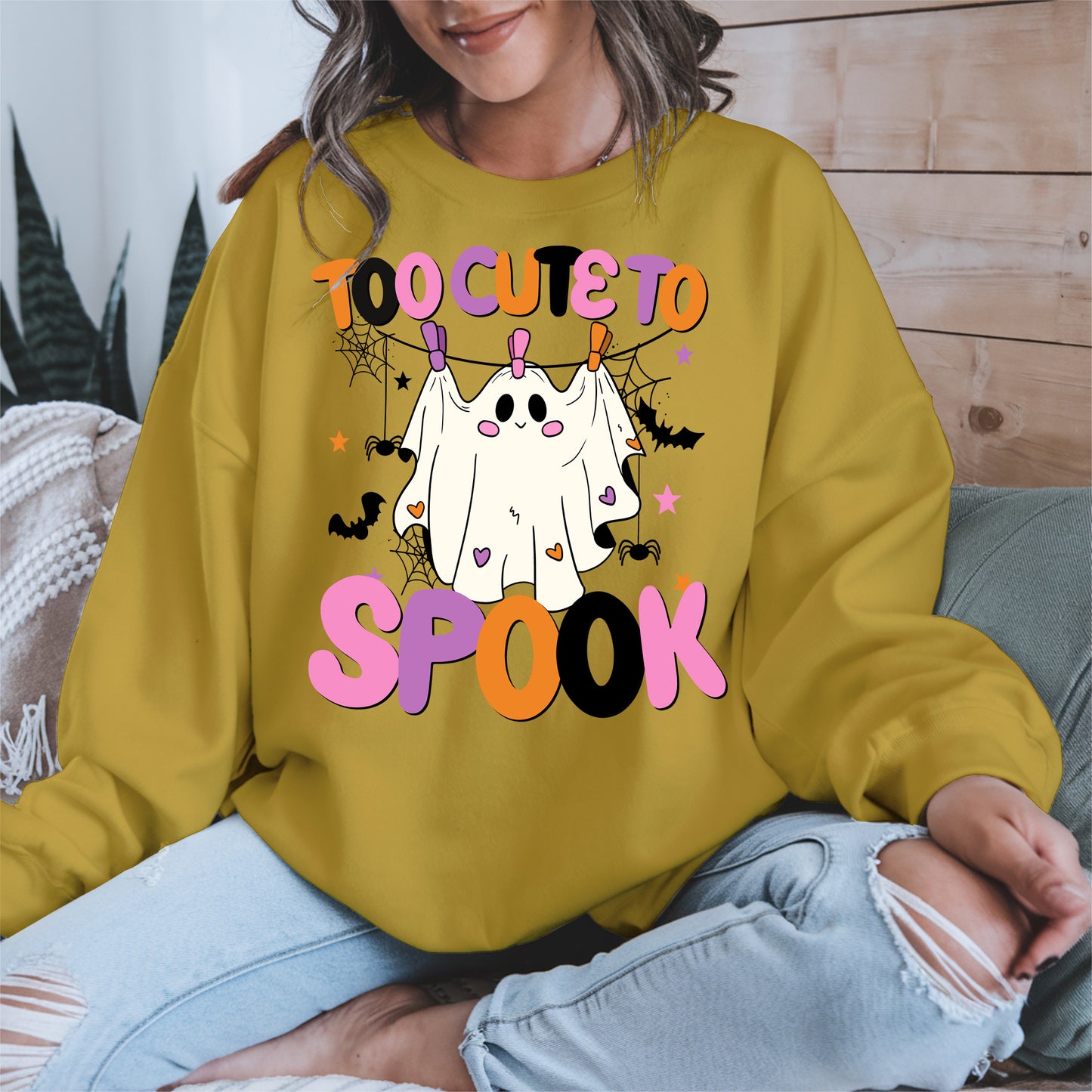 Too cute to spook halloween shirt