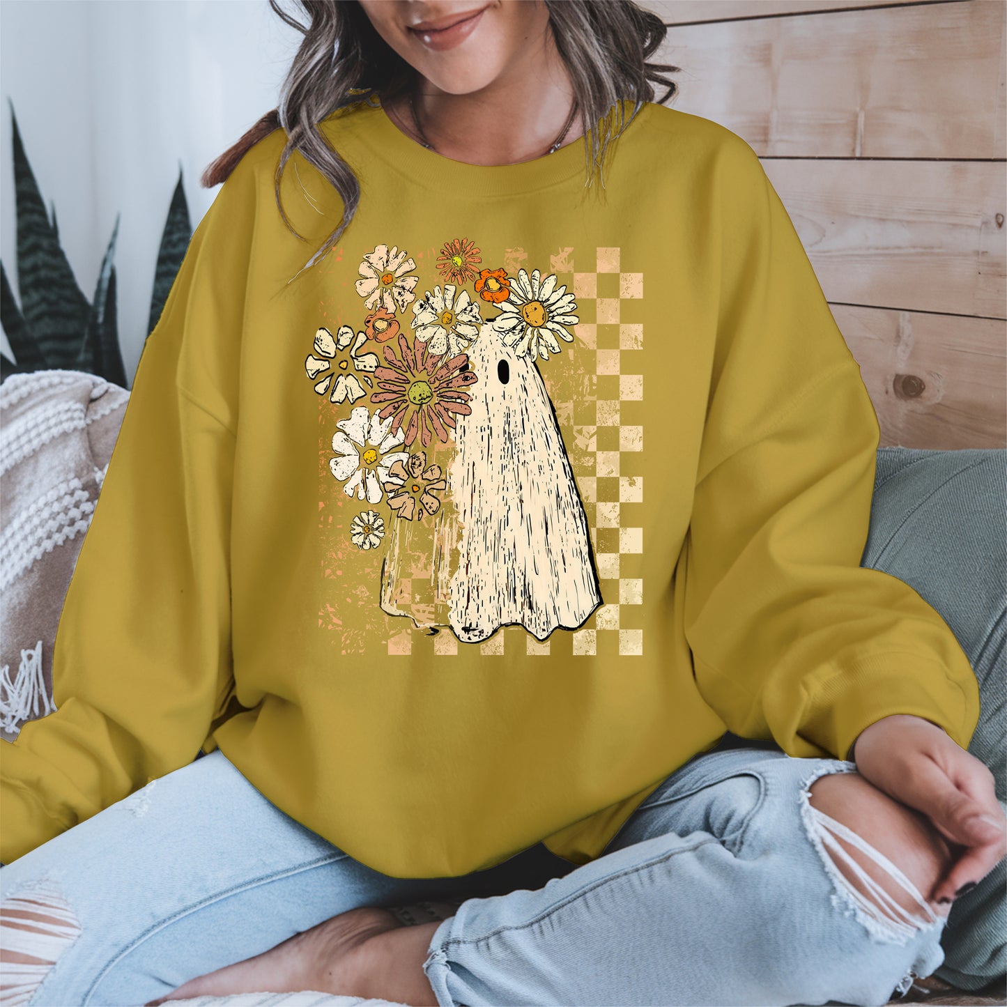 Ghost Floral halloween shirt
