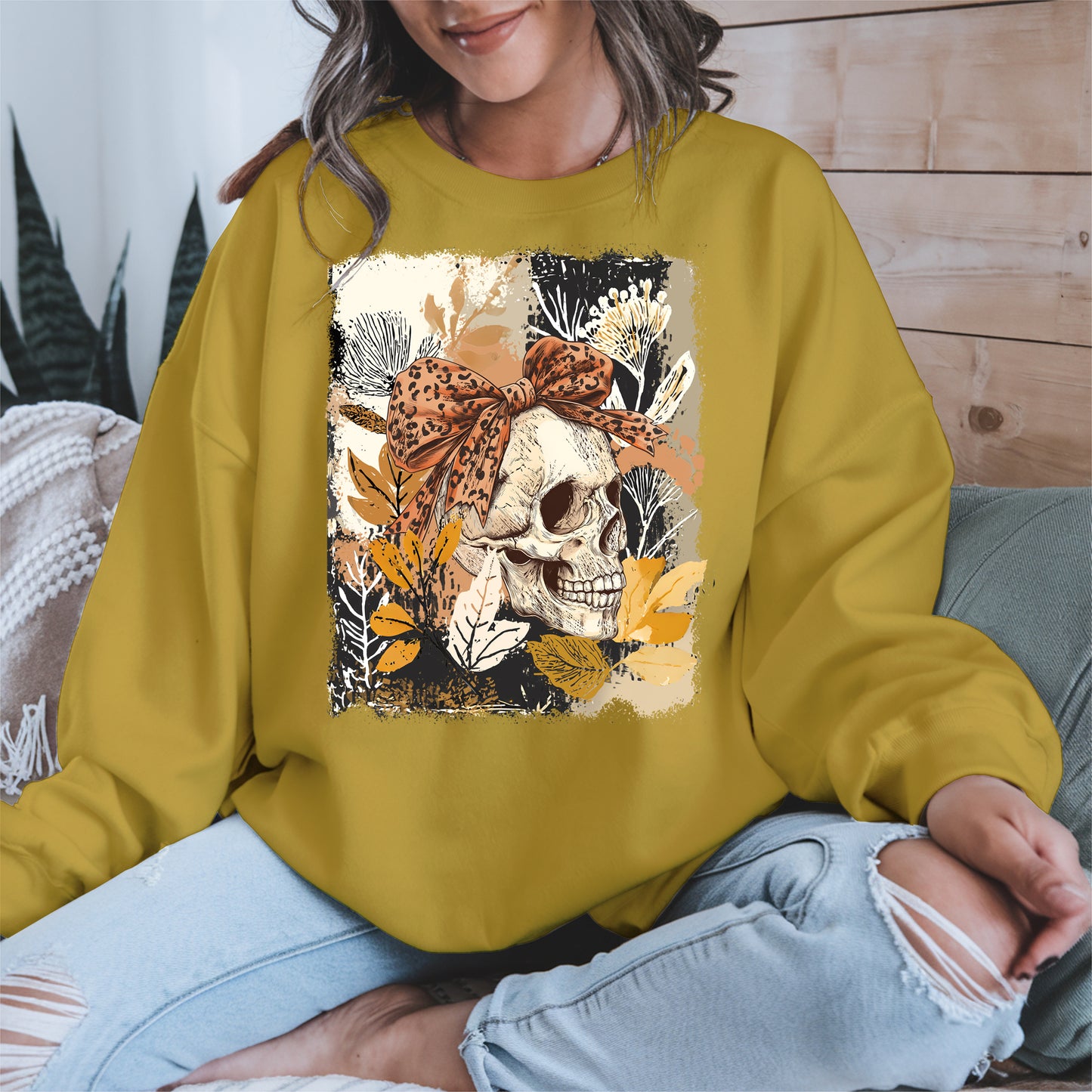 Skull Coquette Boho halloween shirt