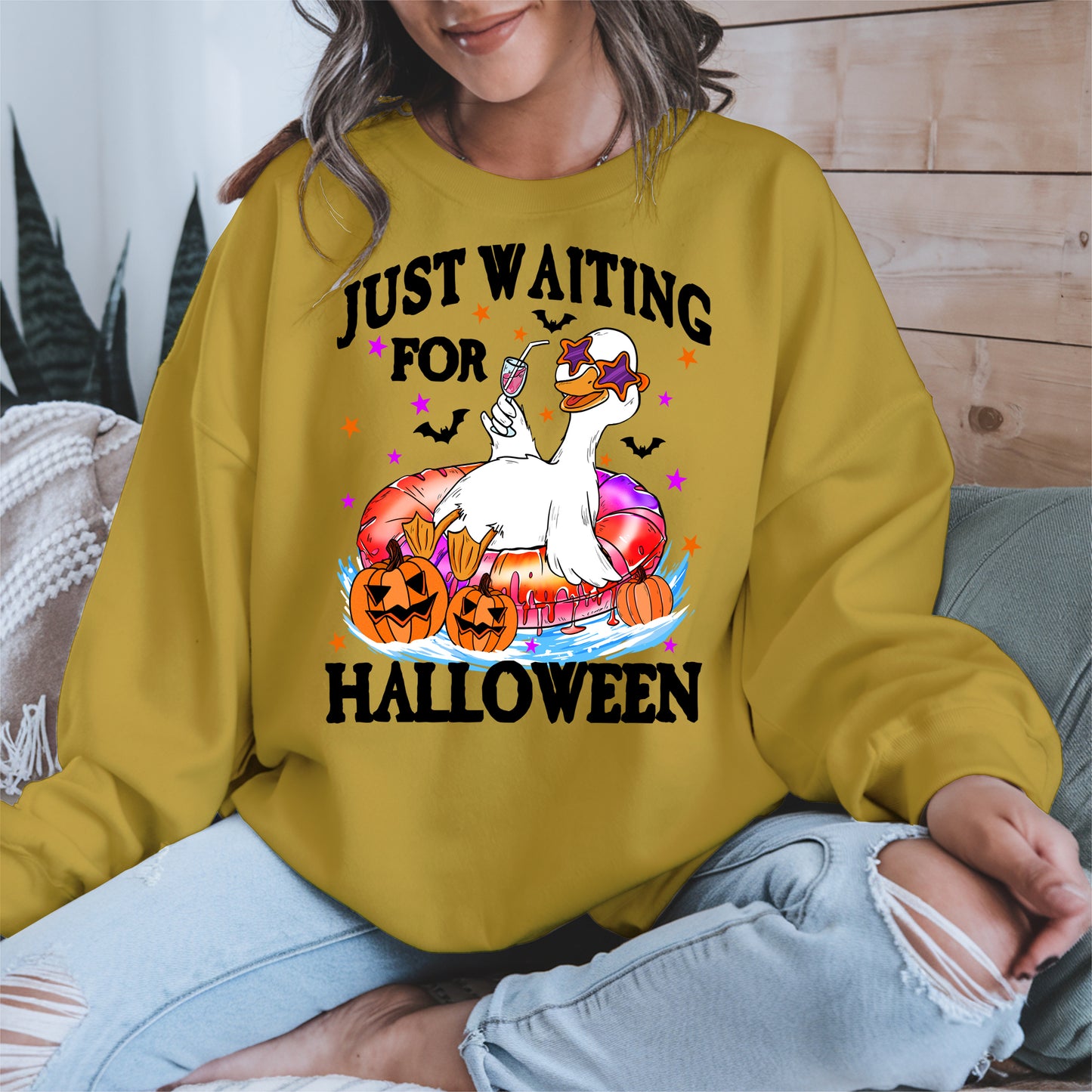 Just waiting for Halloween halloween shirt