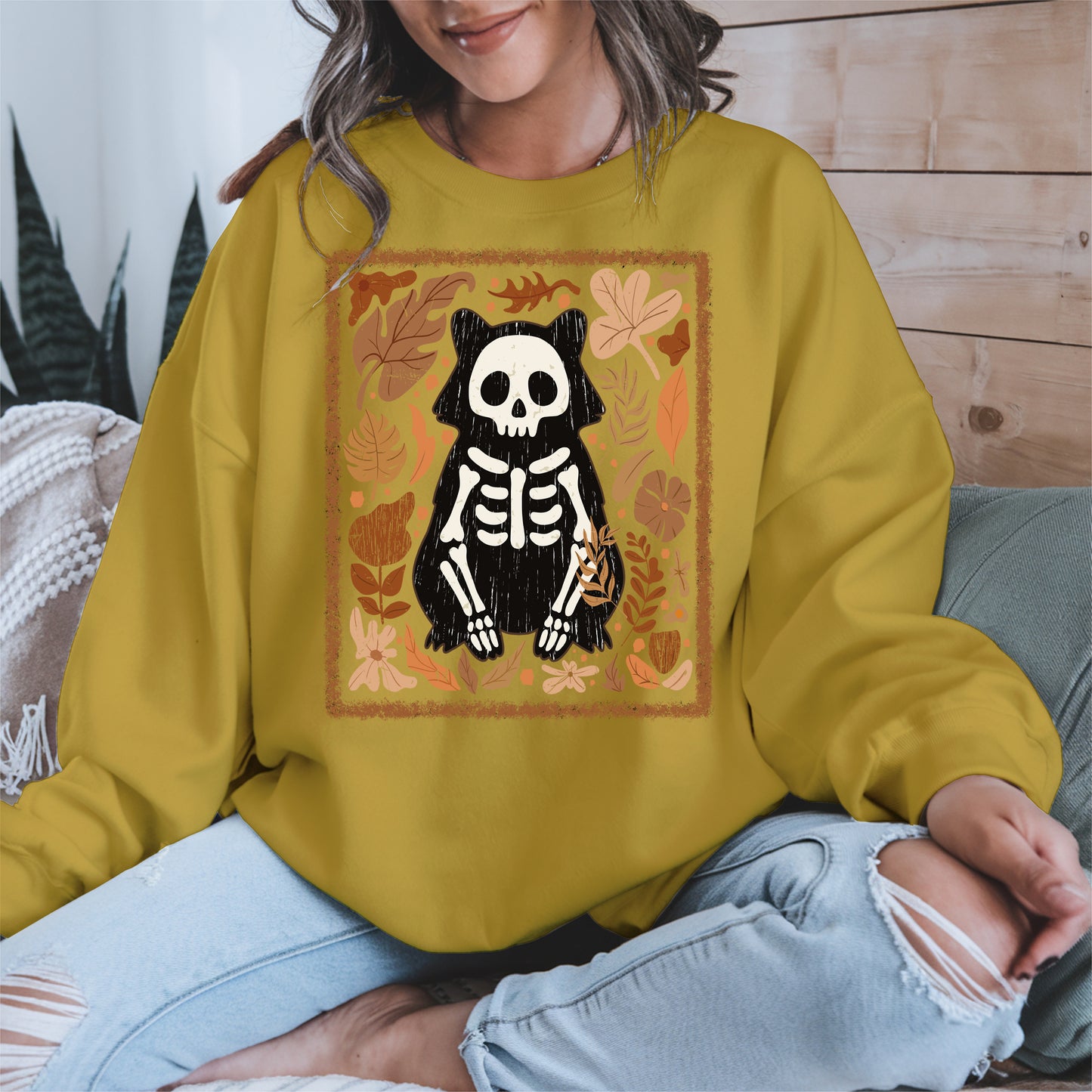 Halloween raccoon floral halloween shirt