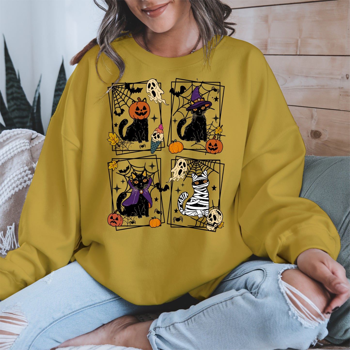 Black Cat Halloween shirt and hoodie