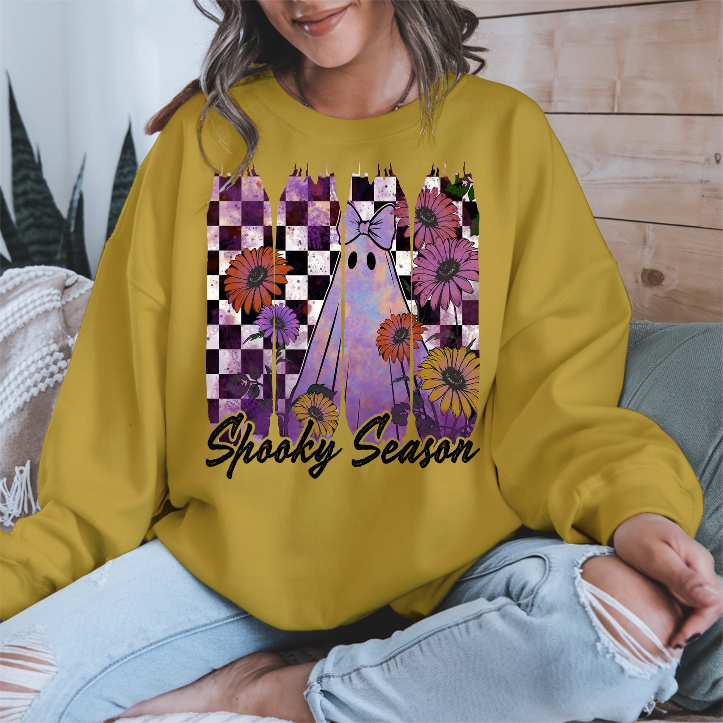 Floral Ghost Halloween shirt