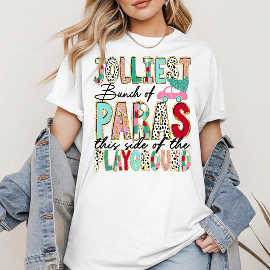 Jolliest Bunch of Teachers Christmas Shirt