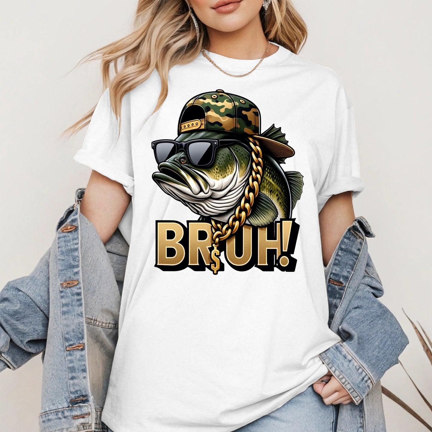 Funny Bass Fish Bruh Shirt Hoodie Sweatshirt