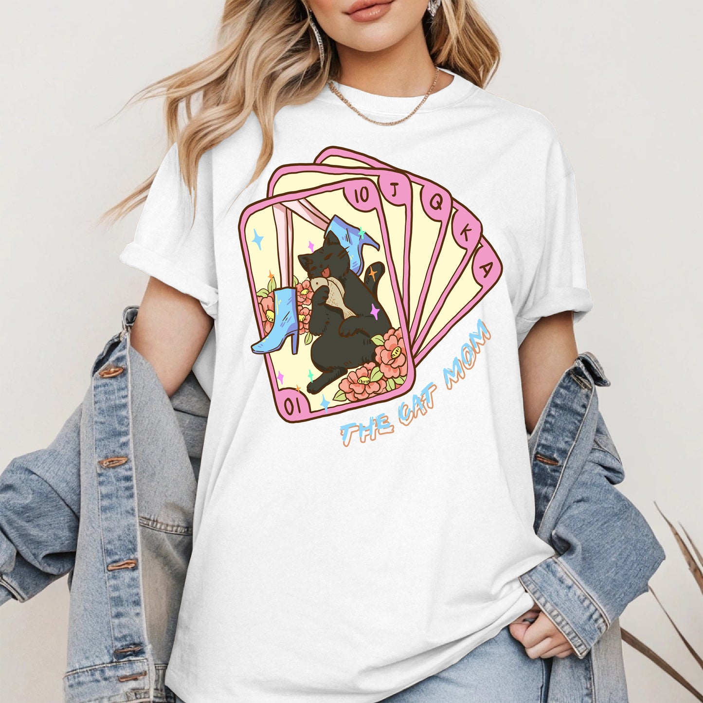 The Cat Mom Tarot Card Tee