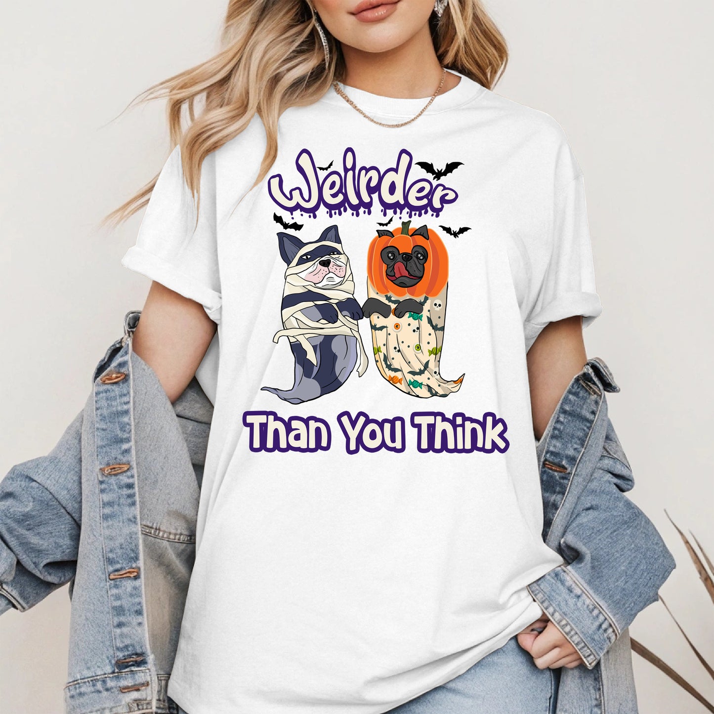 Weirder Than You Think Dog Ghost Tee