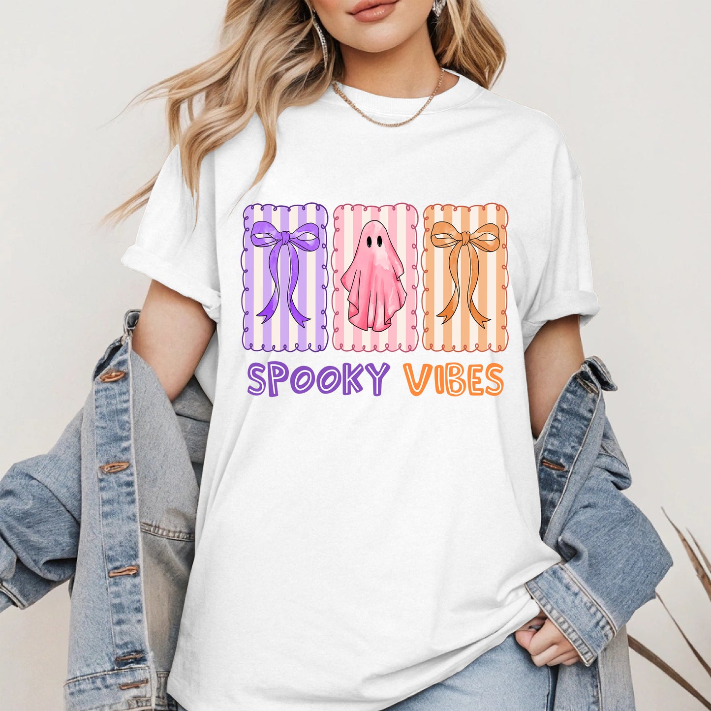 Spooky Vibes Shirt Hoodie Sweatshirt for Halloween and Fall Looks