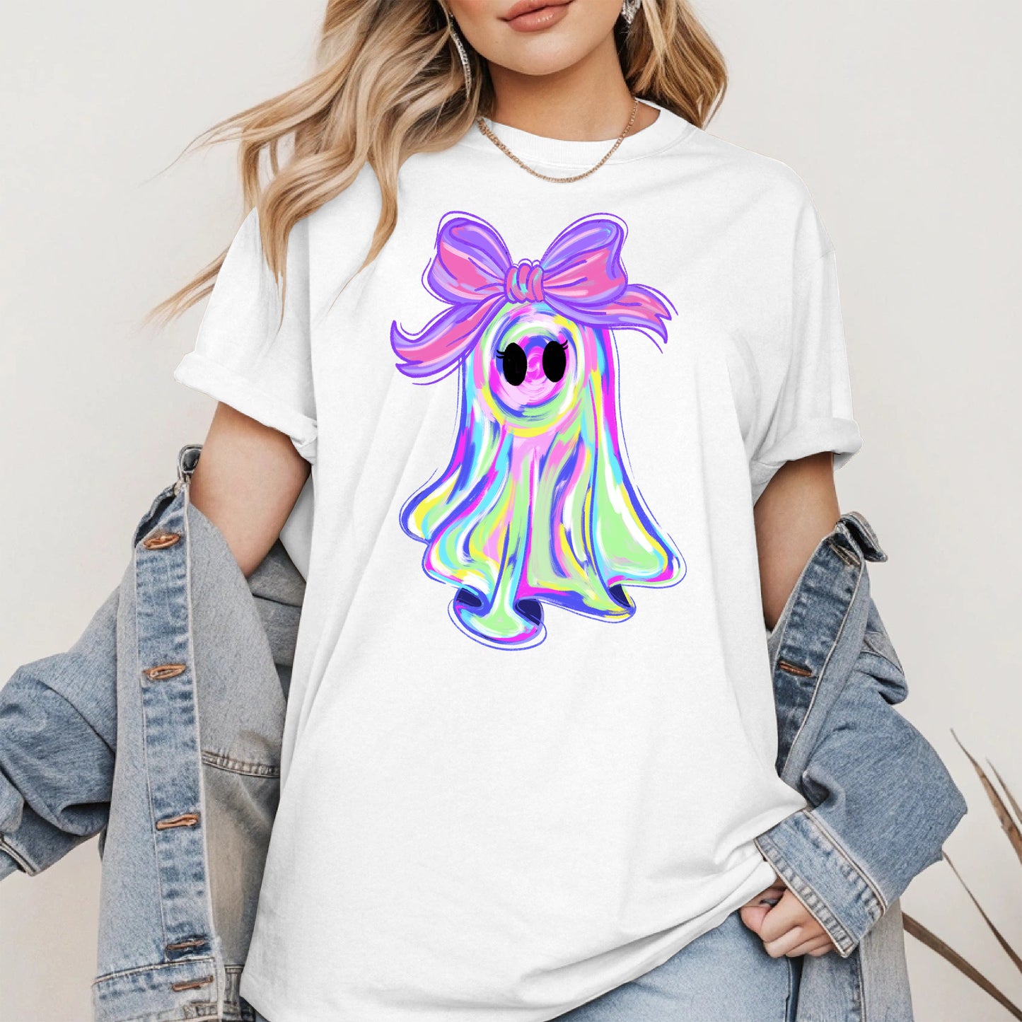Pastel Ghost Shirt Hoodie Sweatshirt for Halloween Vibes