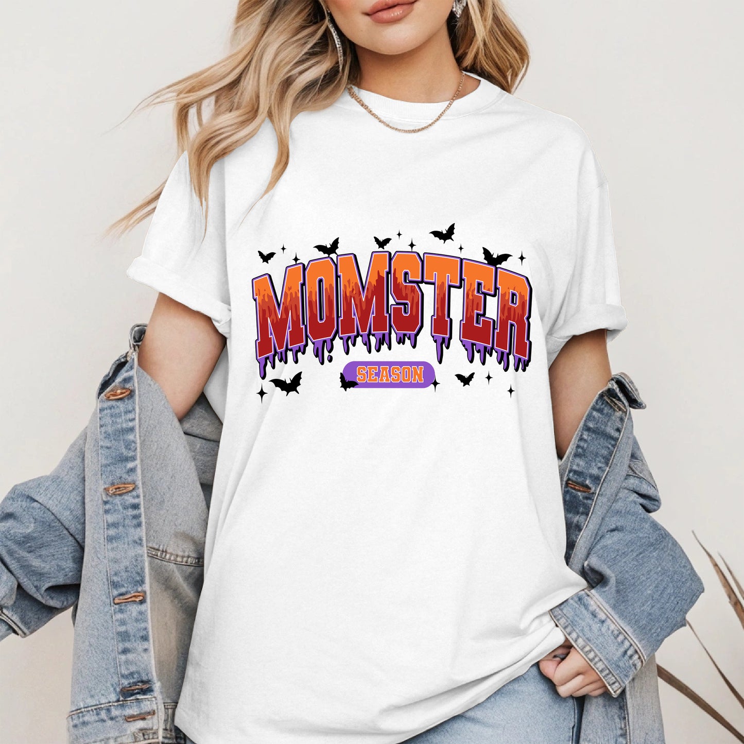 Momster Season Shirt Hoodie Sweatshirt for Halloween Moms