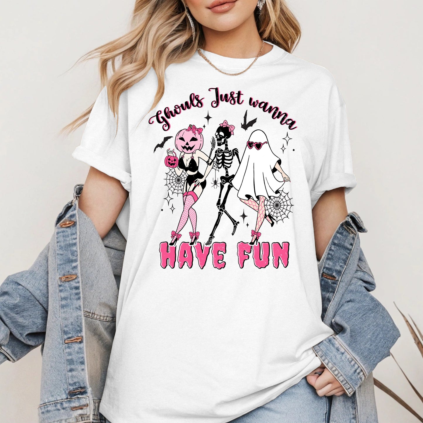 Ghouls Just Wanna Have Fun Halloween Pinup Design
