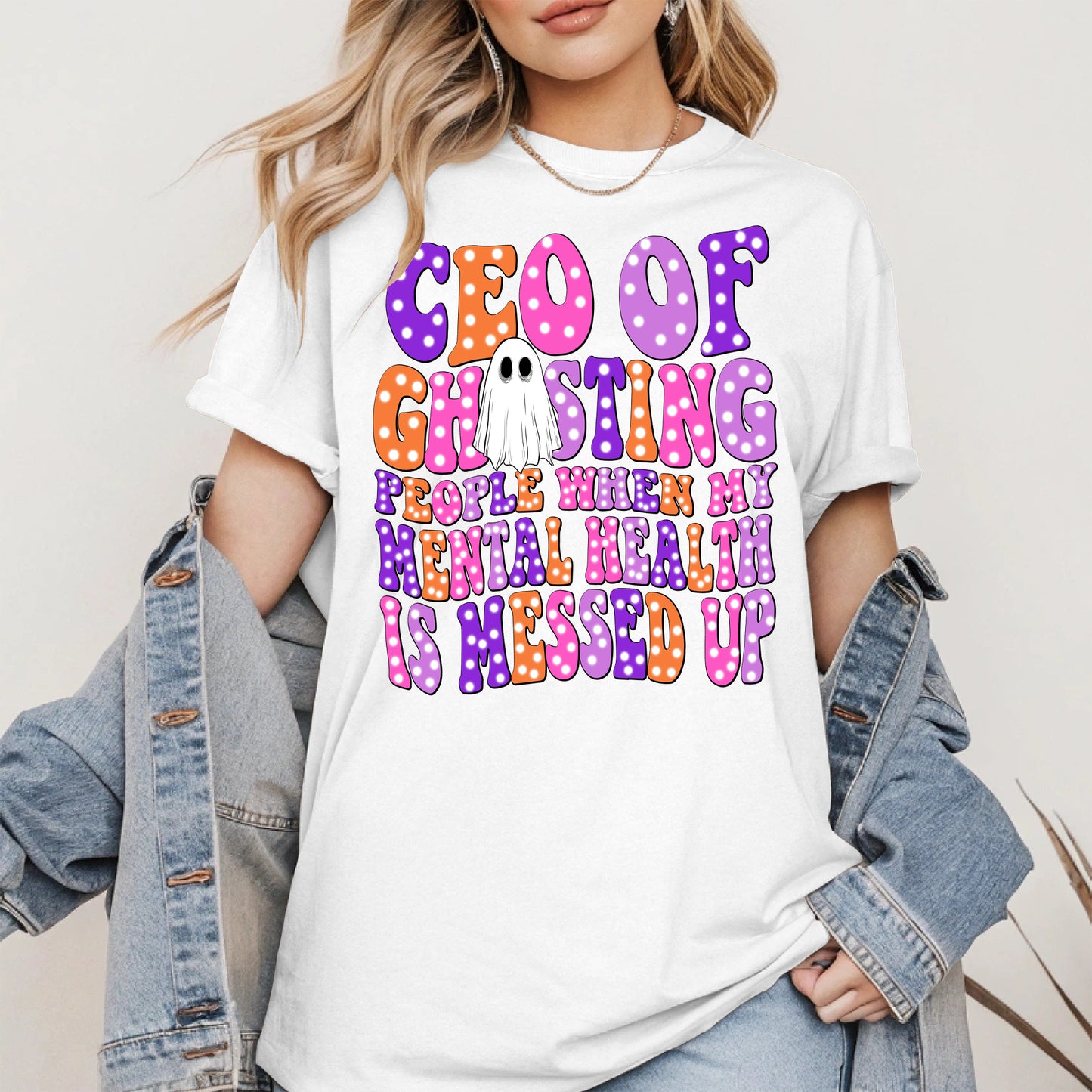 CEO of Ghosting Mental Health Shirt - Funny Ghost Tee