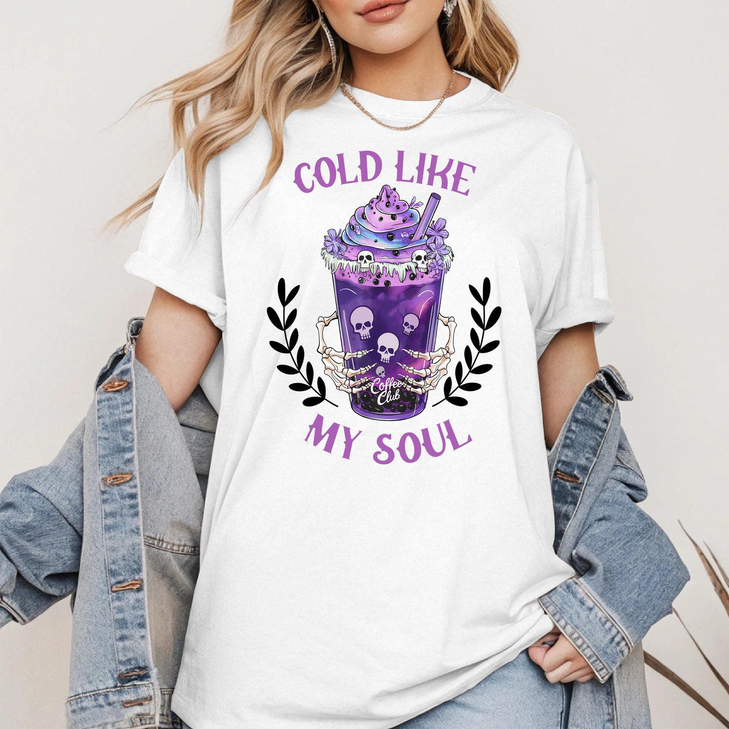 Cold Like My Soul Iced Coffee Halloween Shirt