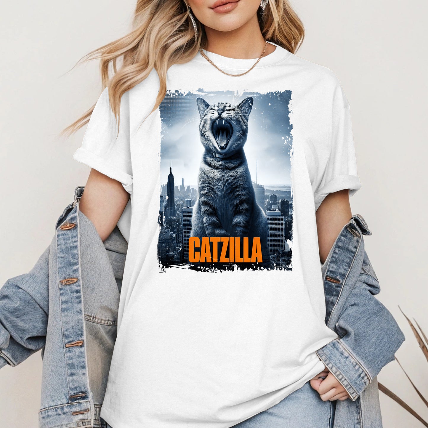Catzilla Funny Cat Shirt Hoodie Sweatshirt