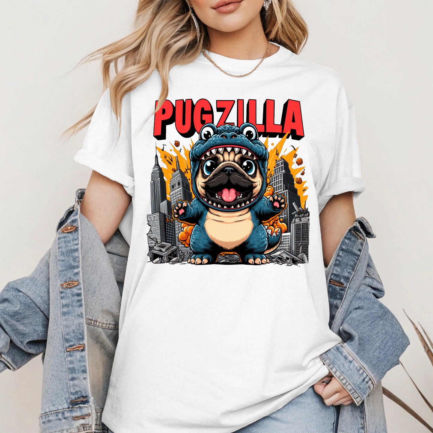 Pugzilla Funny Dog Shirt Hoodie Sweatshirt