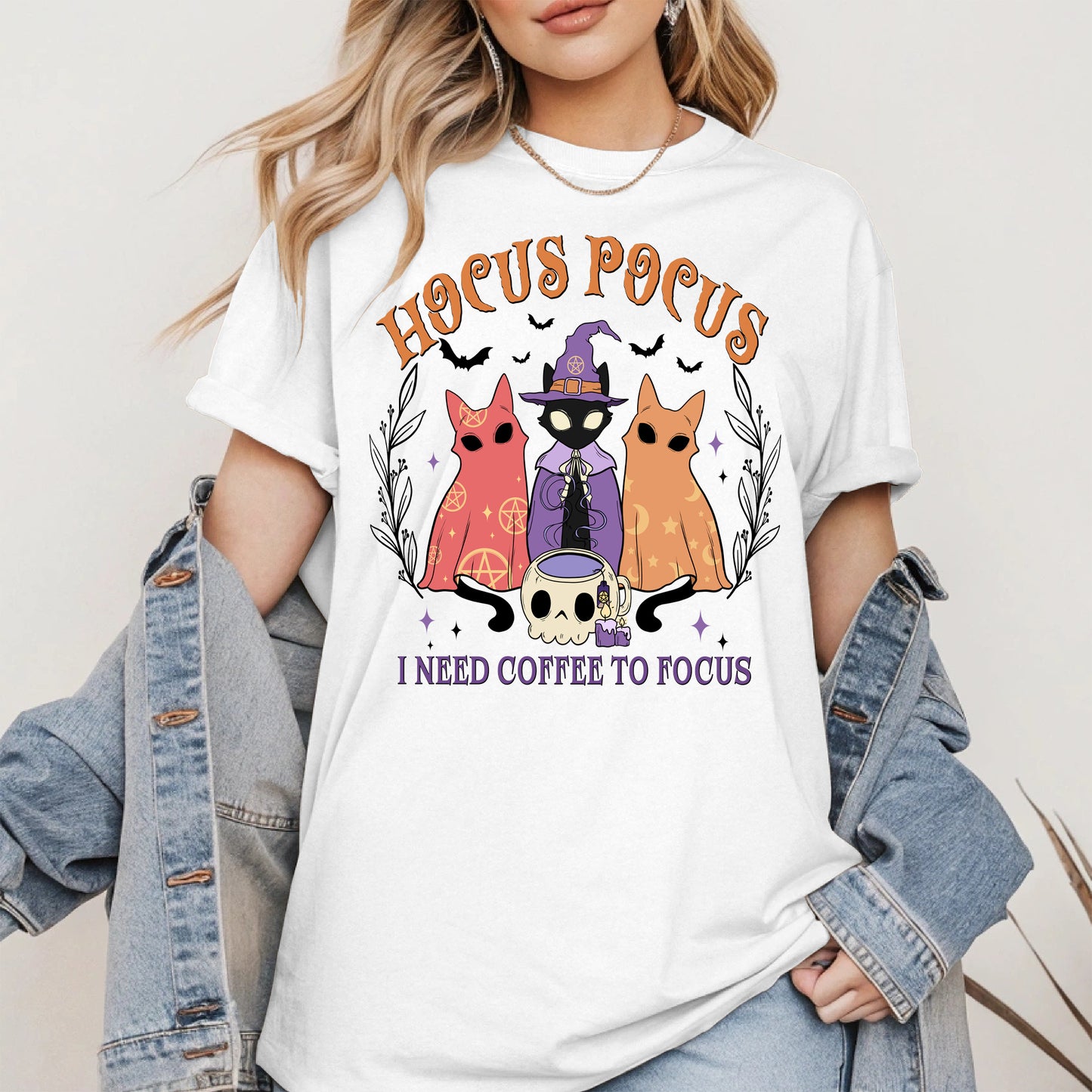 Hocus Pocus Coffee Cat Shirt