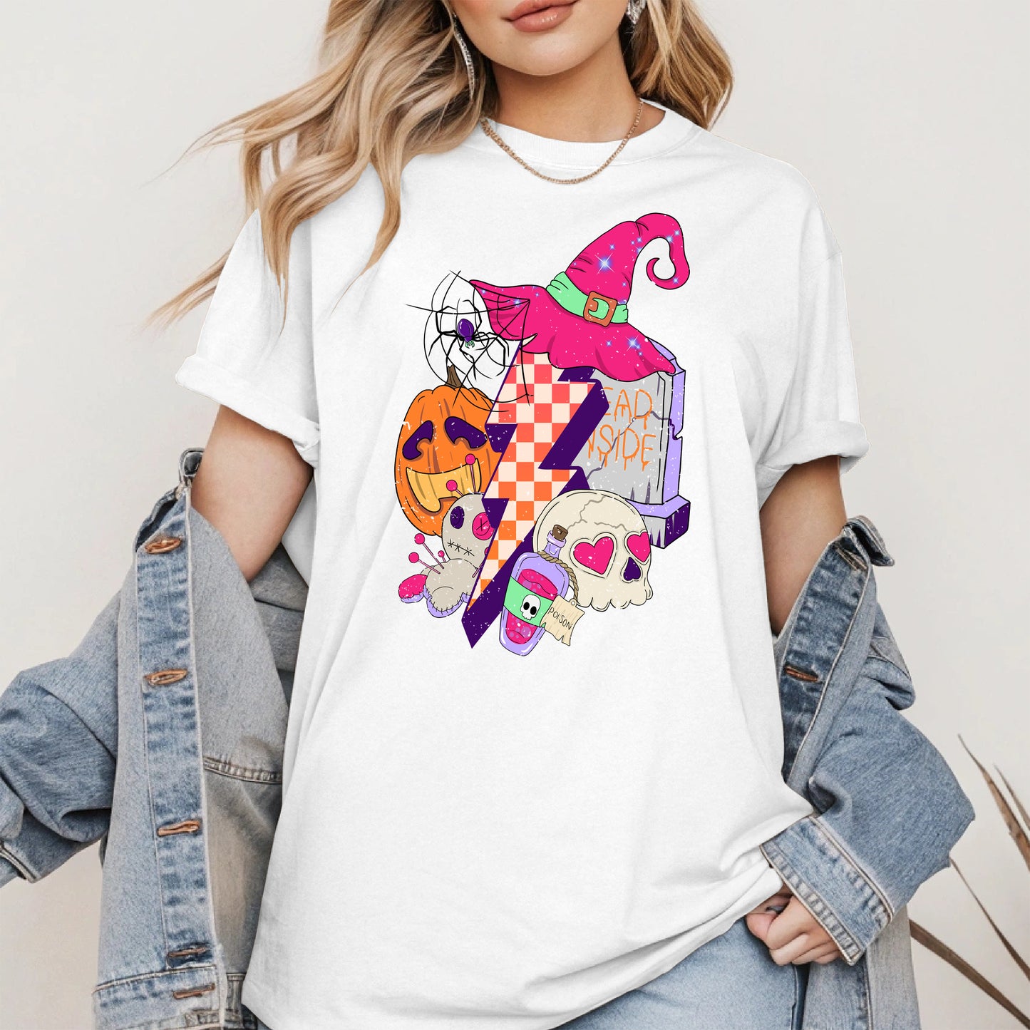 Witchy Lightning Halloween Shirt