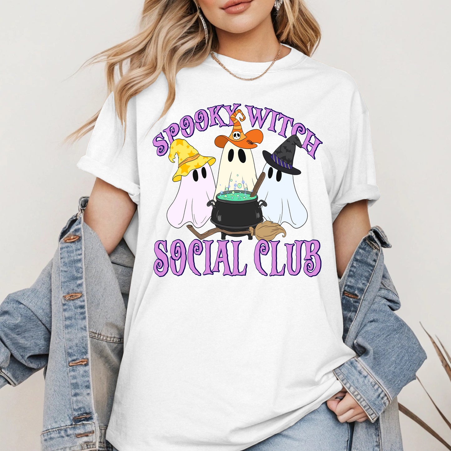 Spooky Witch Social Club Halloween Shirt