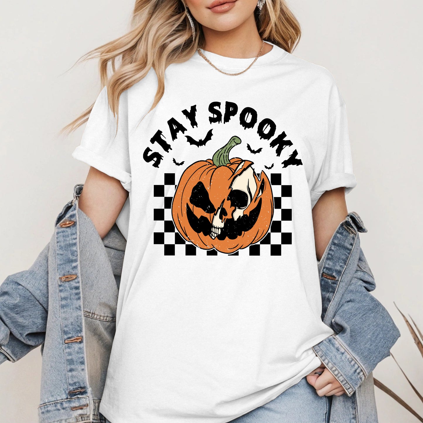 Creepy Skull Pumpkin Halloween Shirt