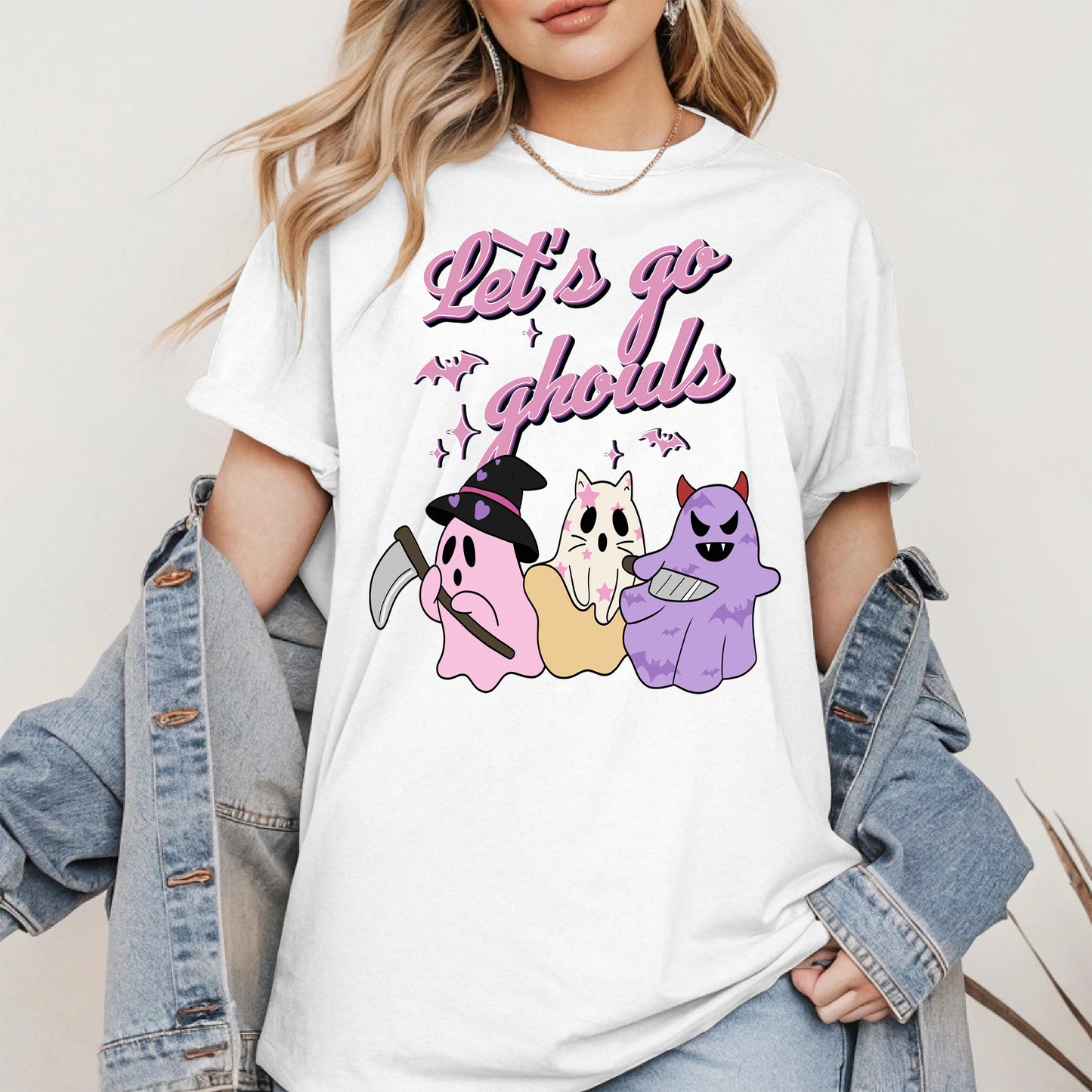 Let’s Go Ghouls Shirt Cute Halloween Ghost