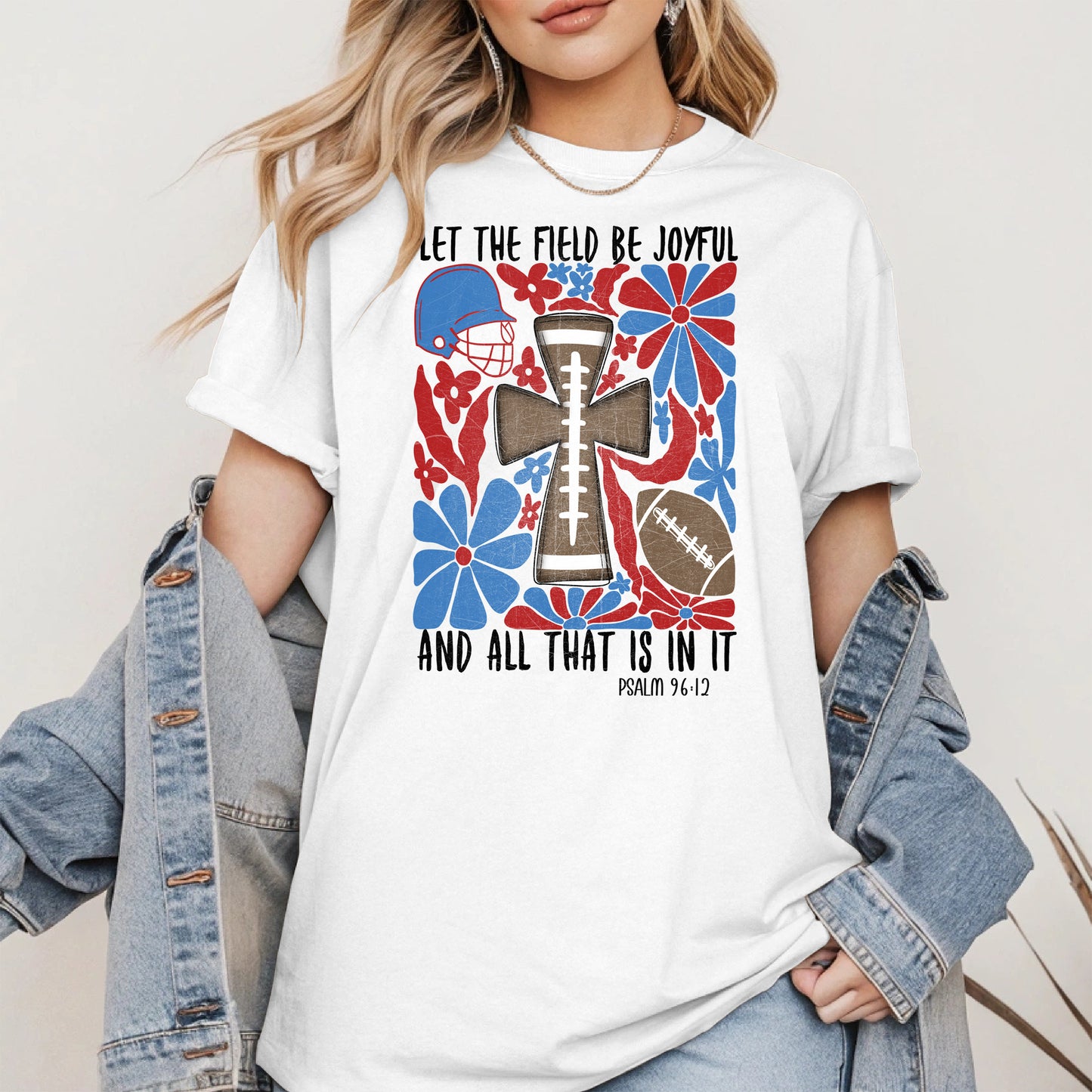Faith Football Shirt Sport Tee Hoodie Sweatshirt Gift for Fans