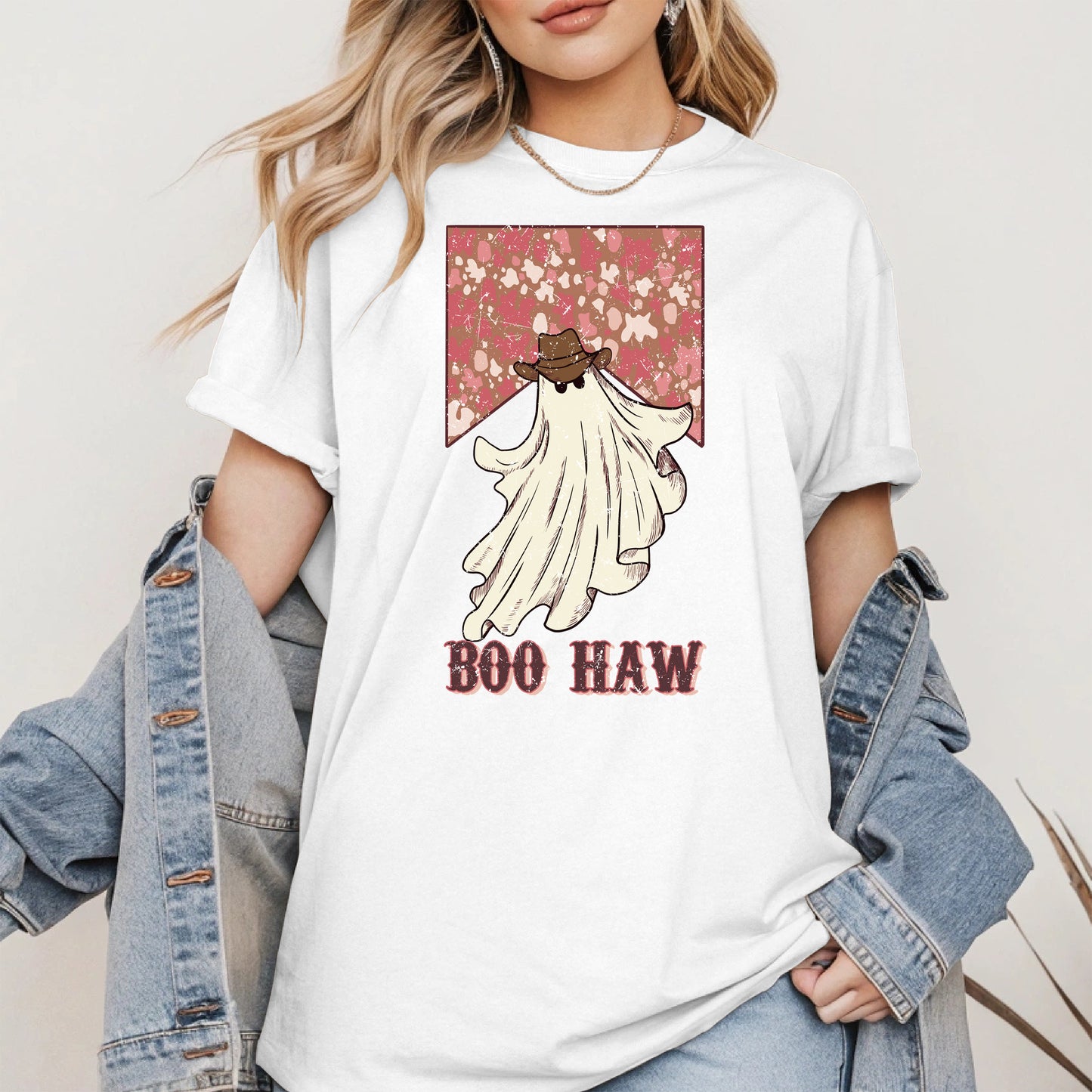Boo Haw Western Ghost Cowgirl Tee