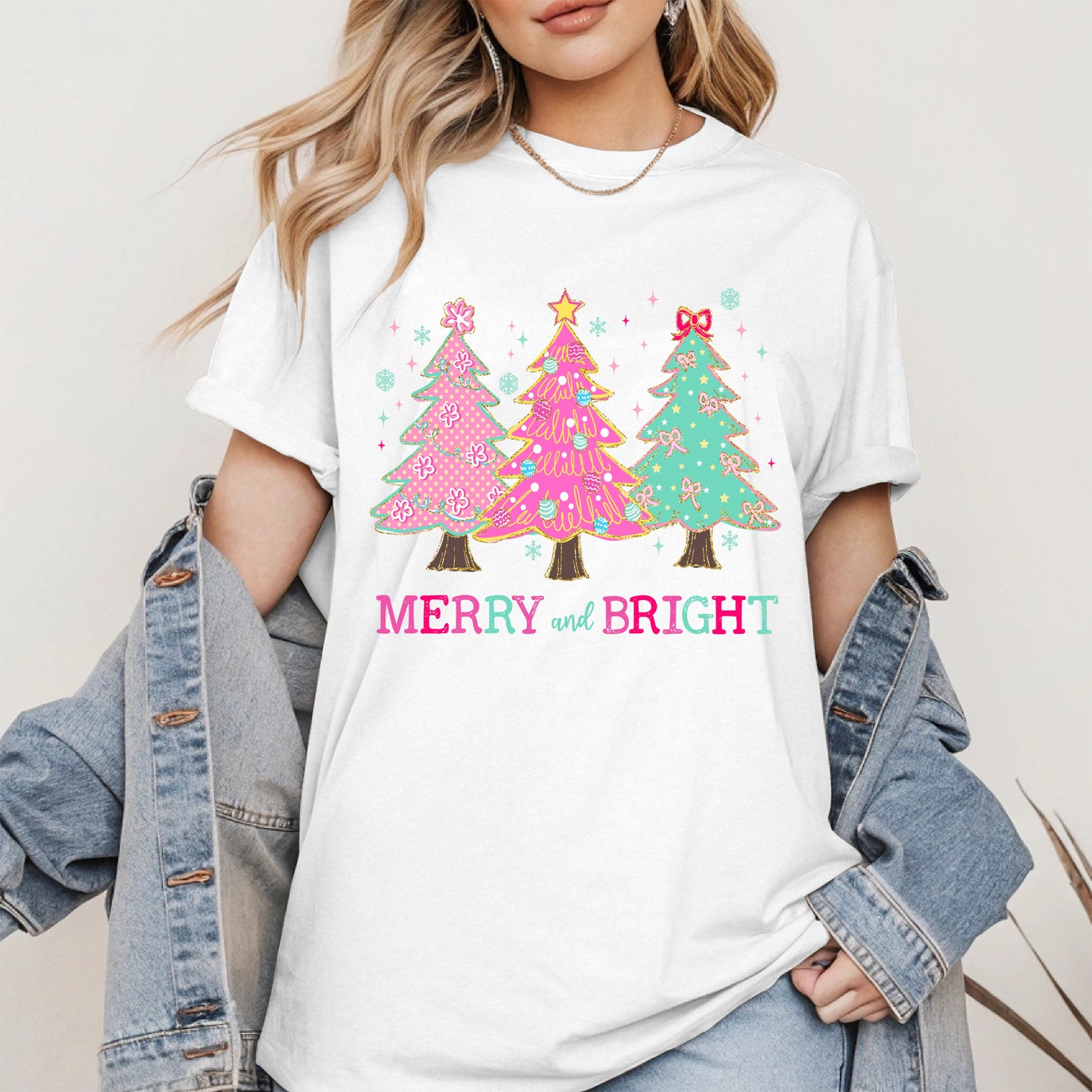 Merry and Bright Christmas Tree Shirt