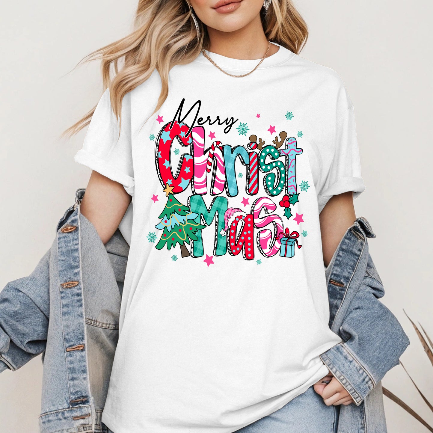 Colorful Christmas Holiday Shirt