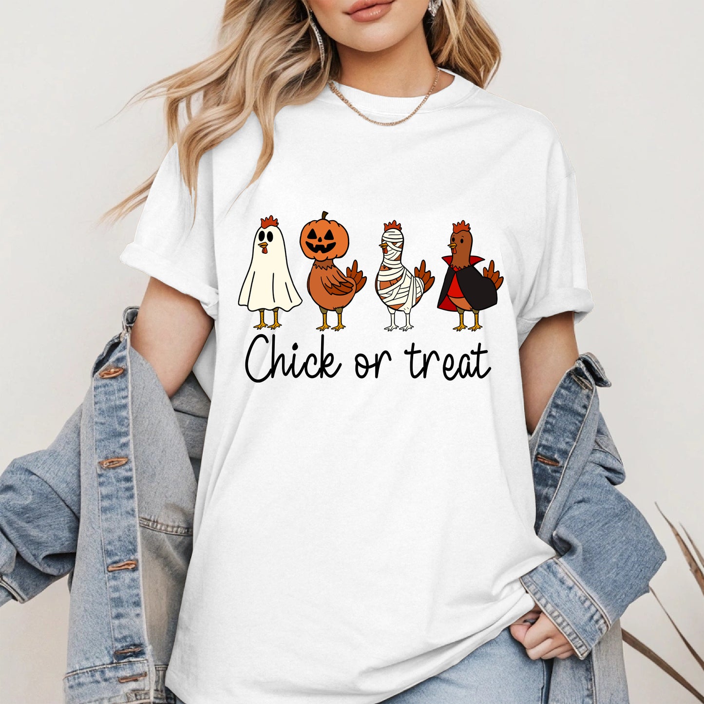 Chick or treat halloween shirt